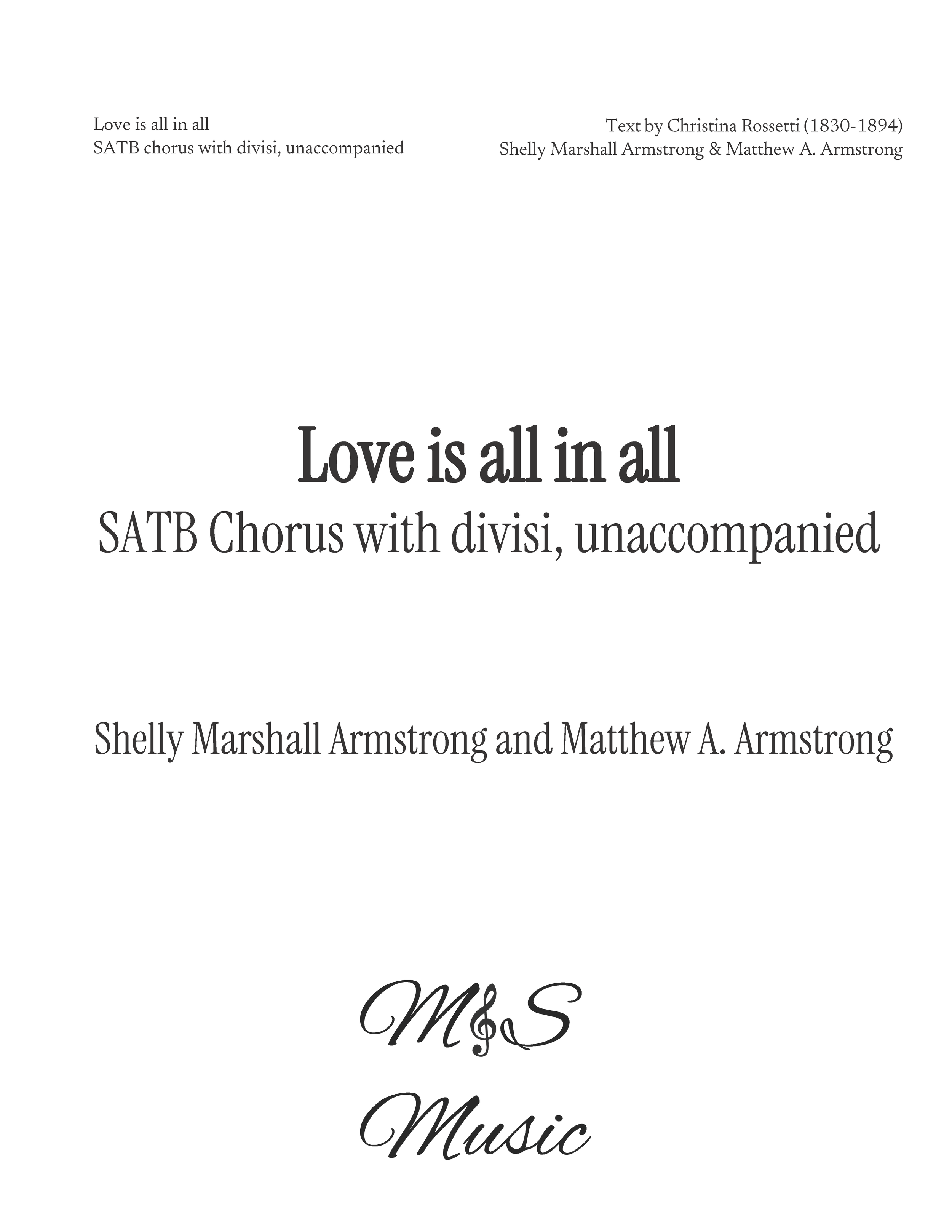 Love is all in all