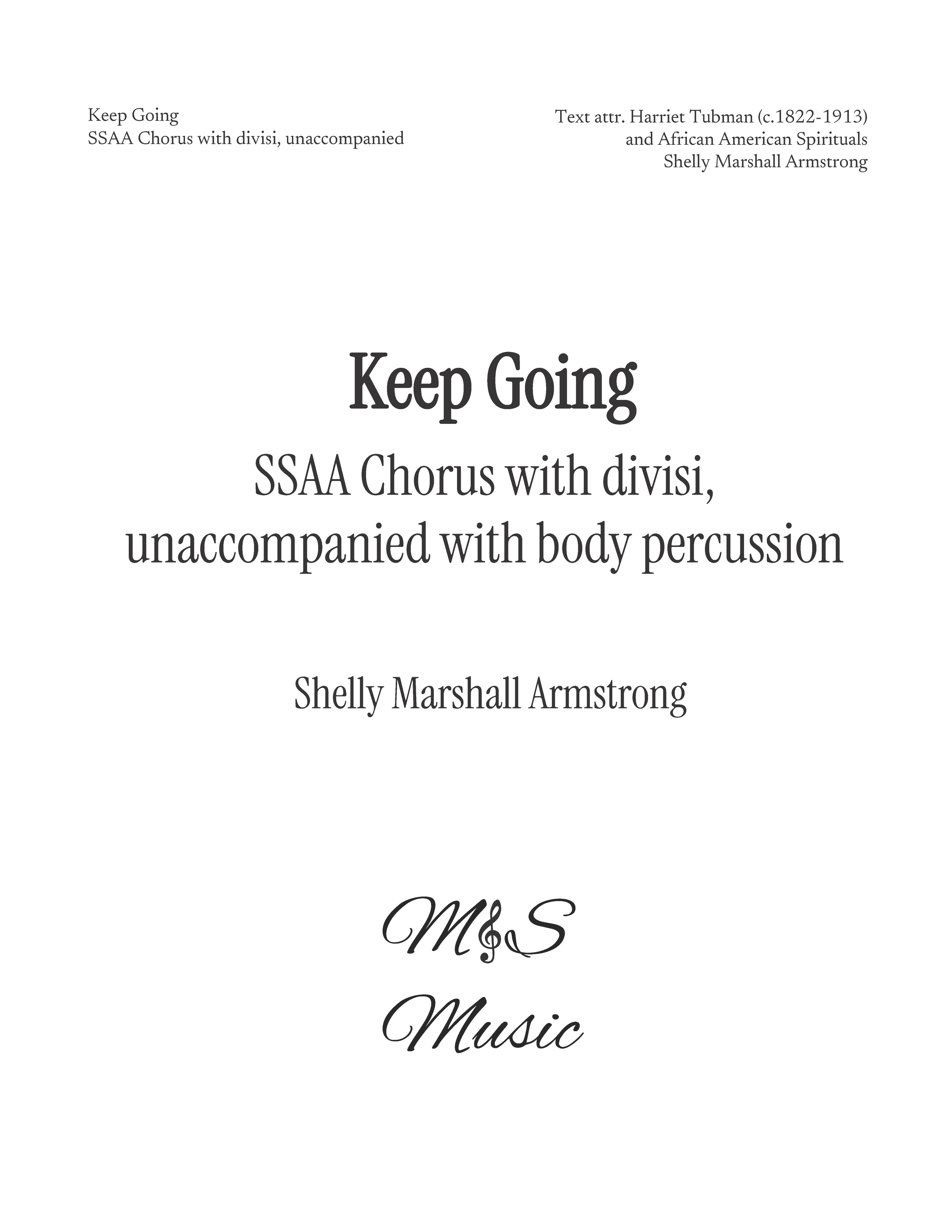 Keep Going-SSAA