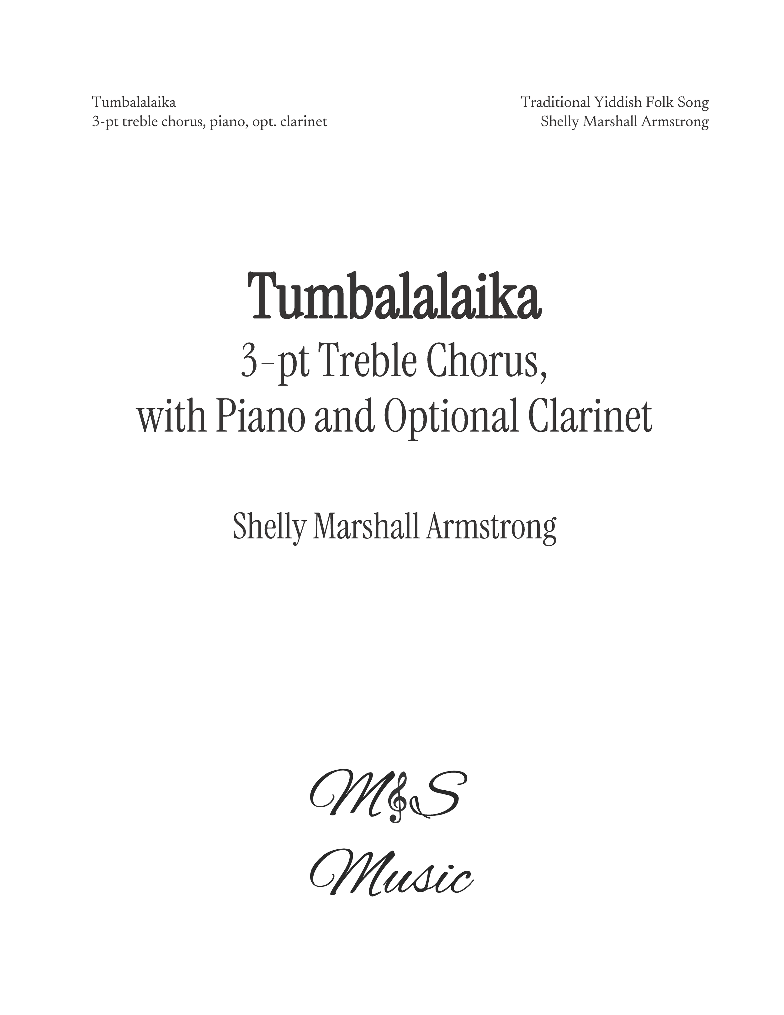 Tumbalalaika-3 part Treble