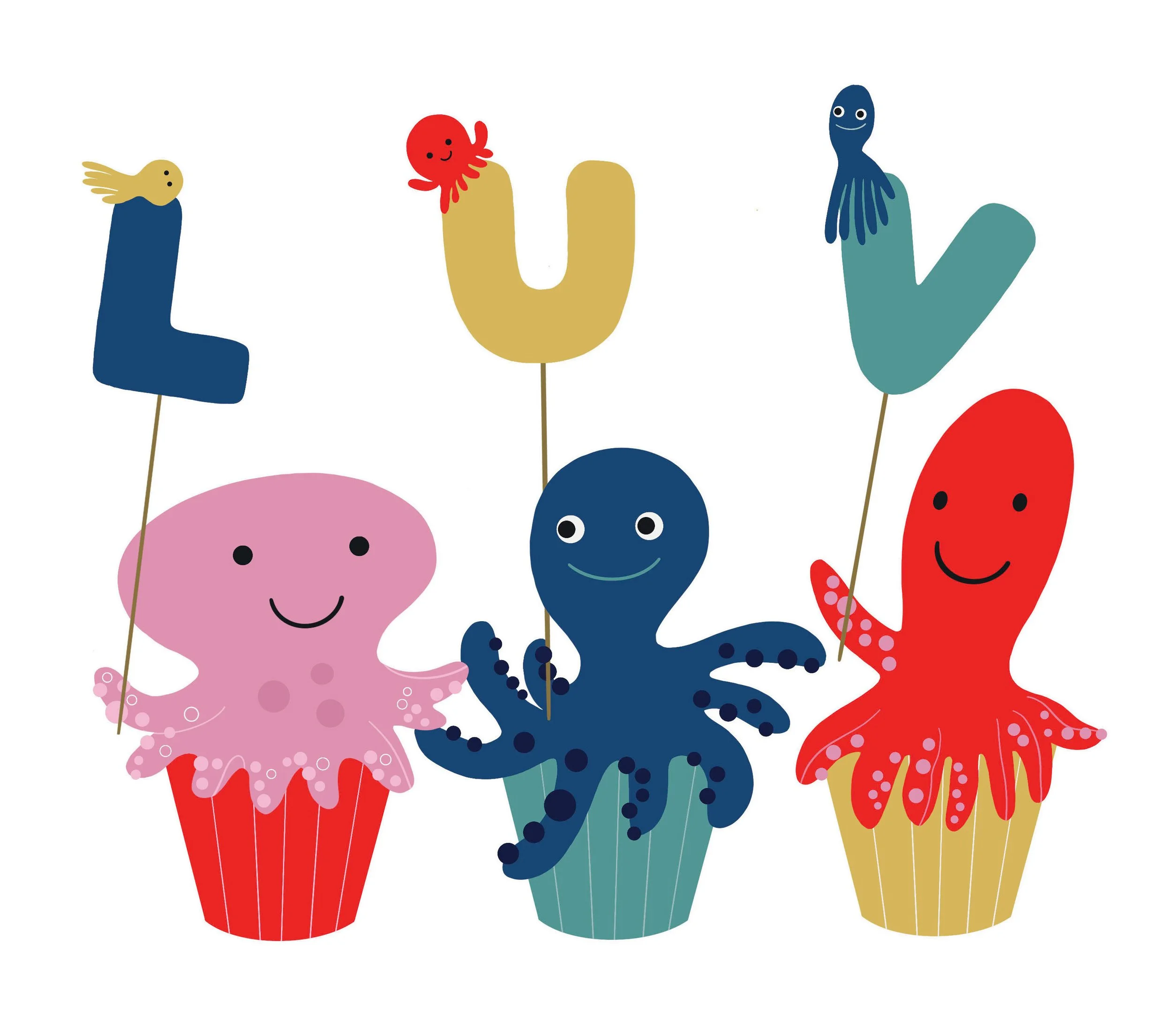 Octopi Birthday Collection