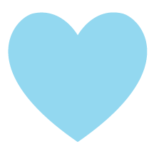 Light blue heart