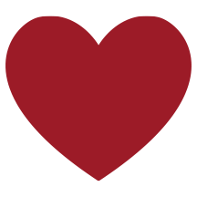 Red heart shape