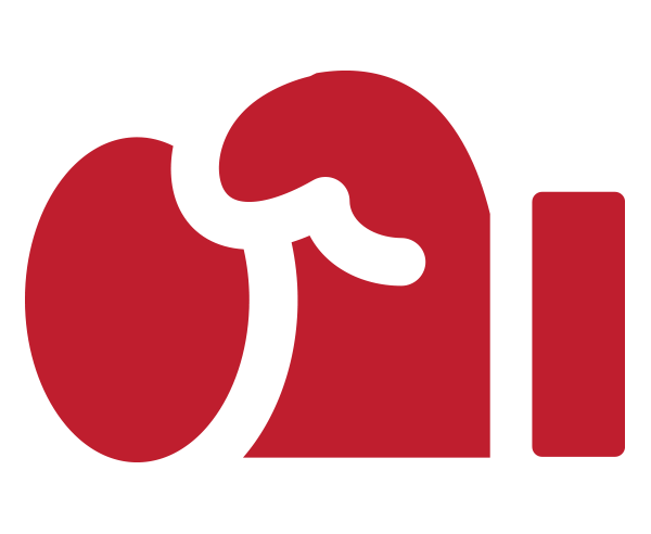 A red boxing glove