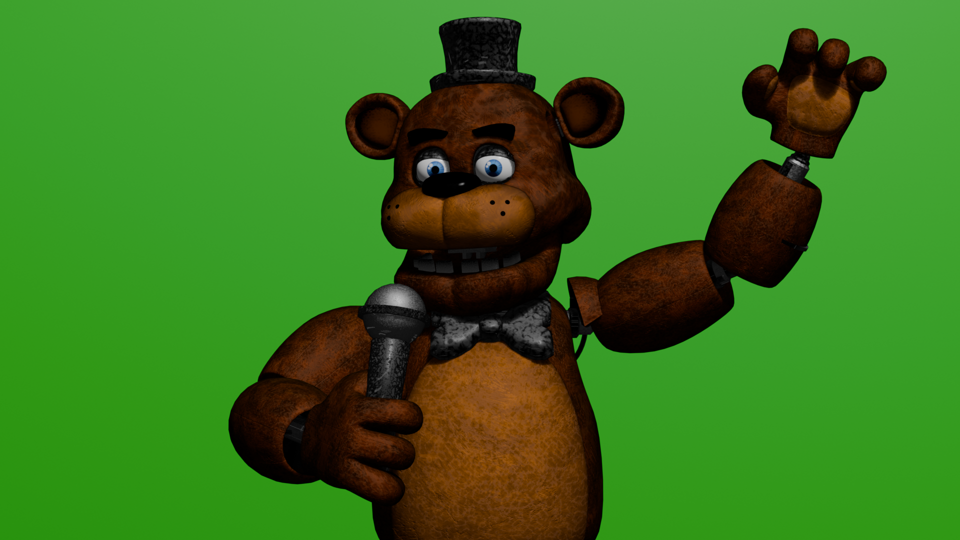 Freddy Hello Green Screen.png