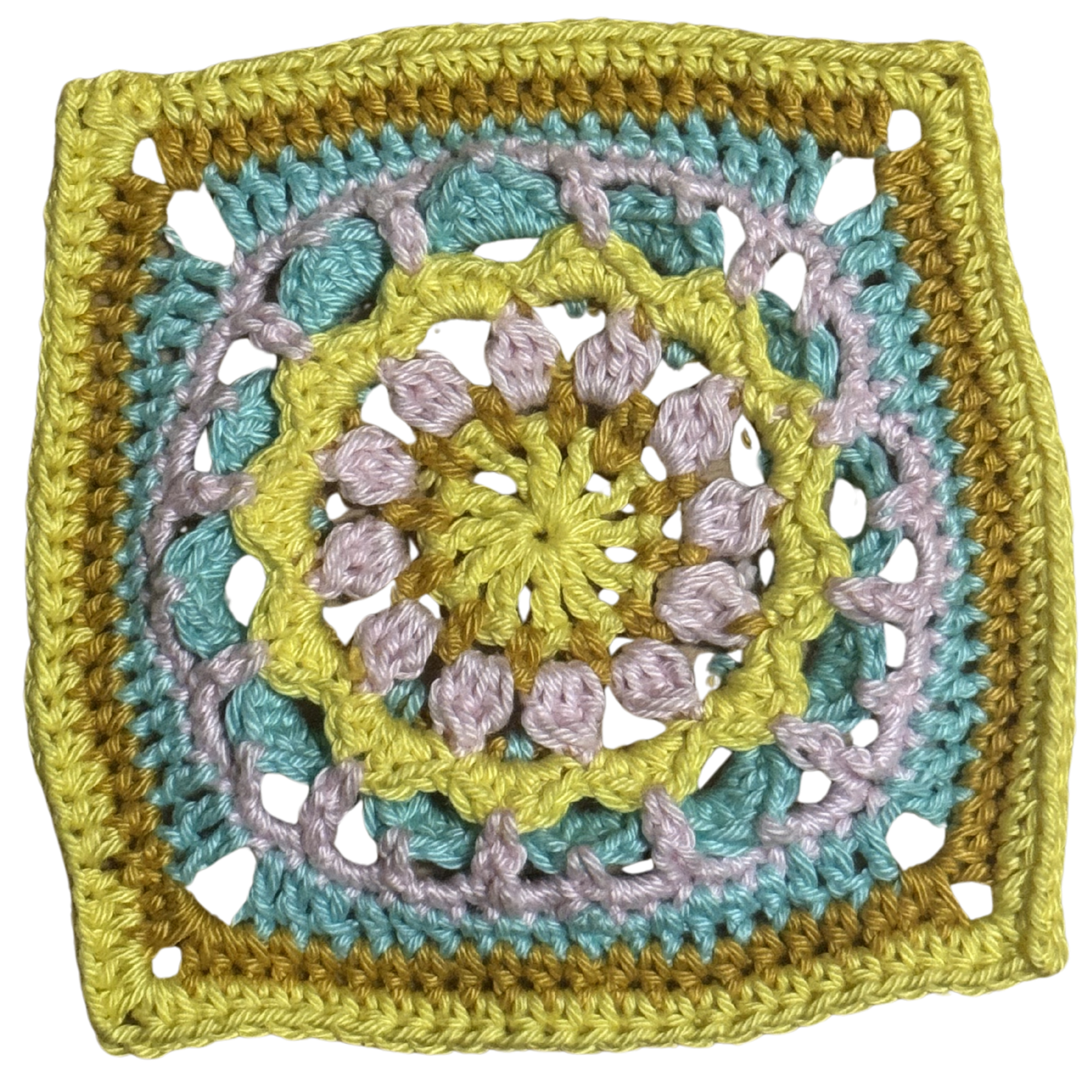 sunburst granny square/coaster