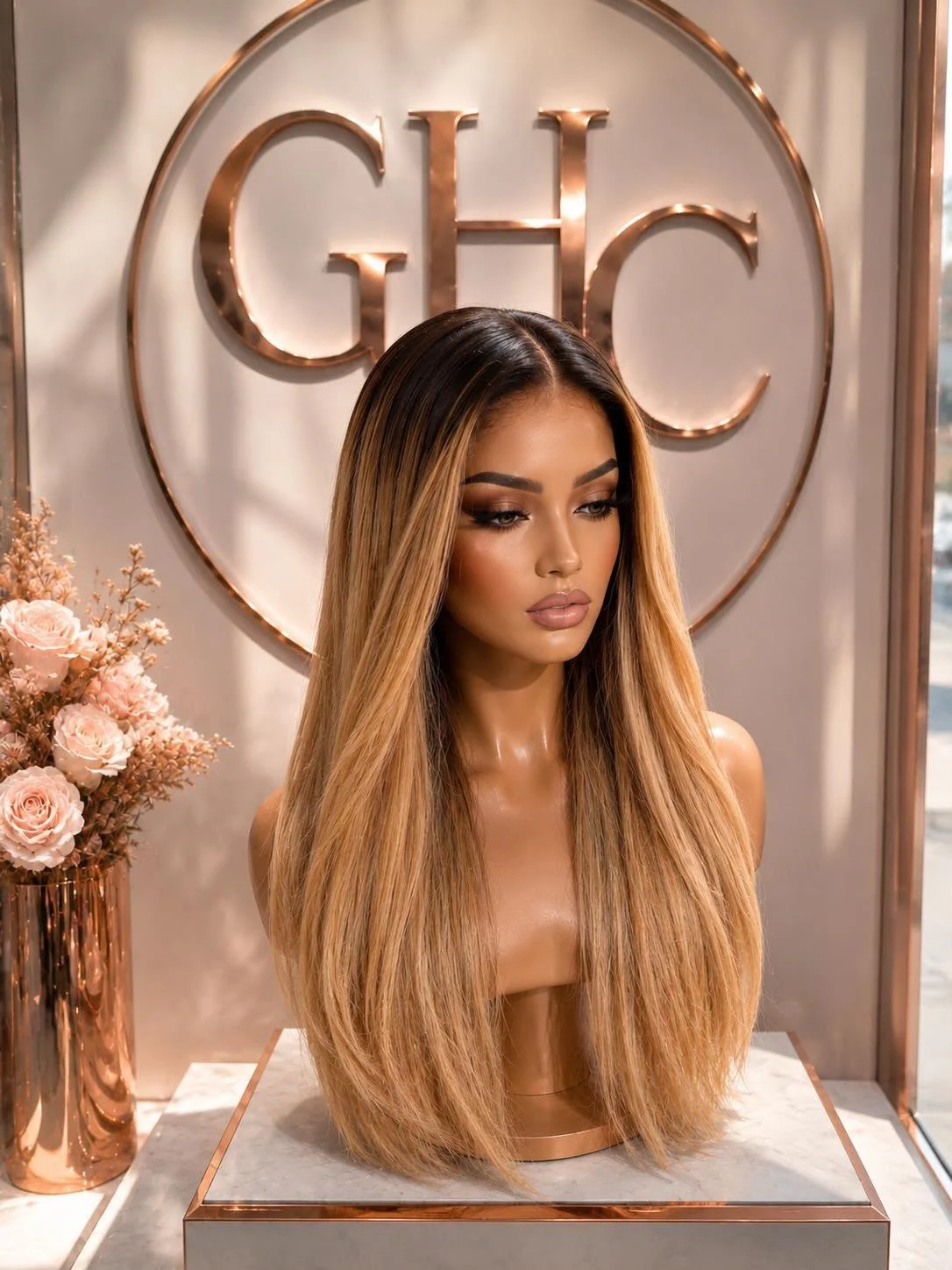Peluca Premium Balayage Rubio Beige – 22”