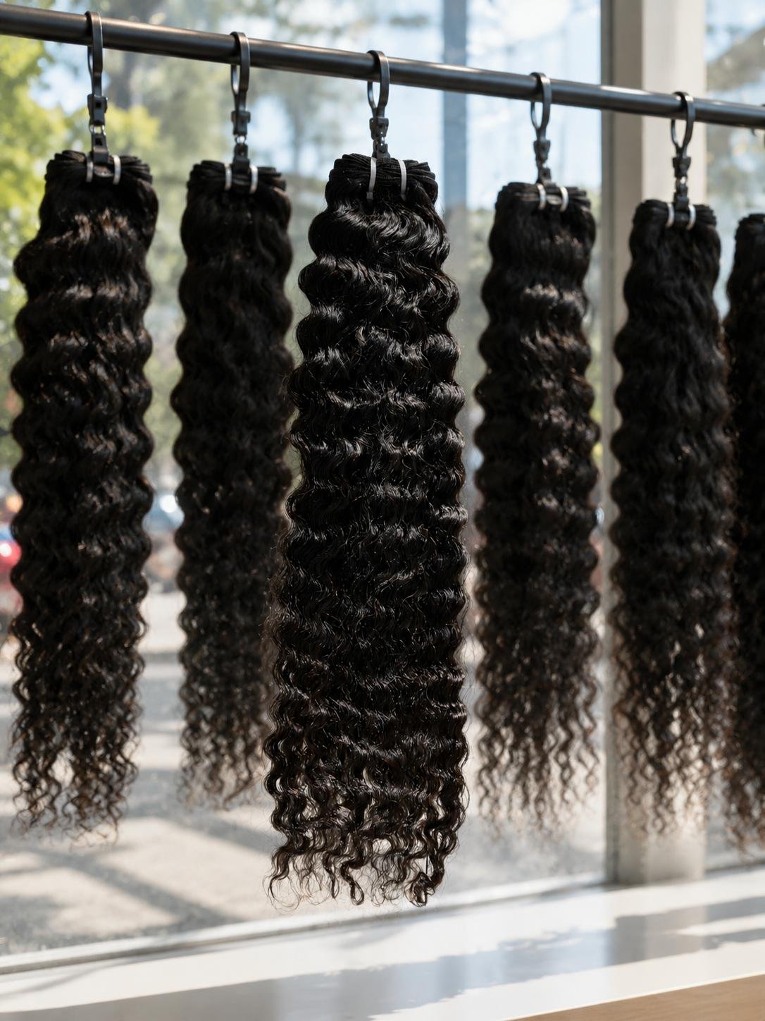 Extensiones Deep Wave Premium 100% Cabello Humano | 22"  Negro Natural 1B