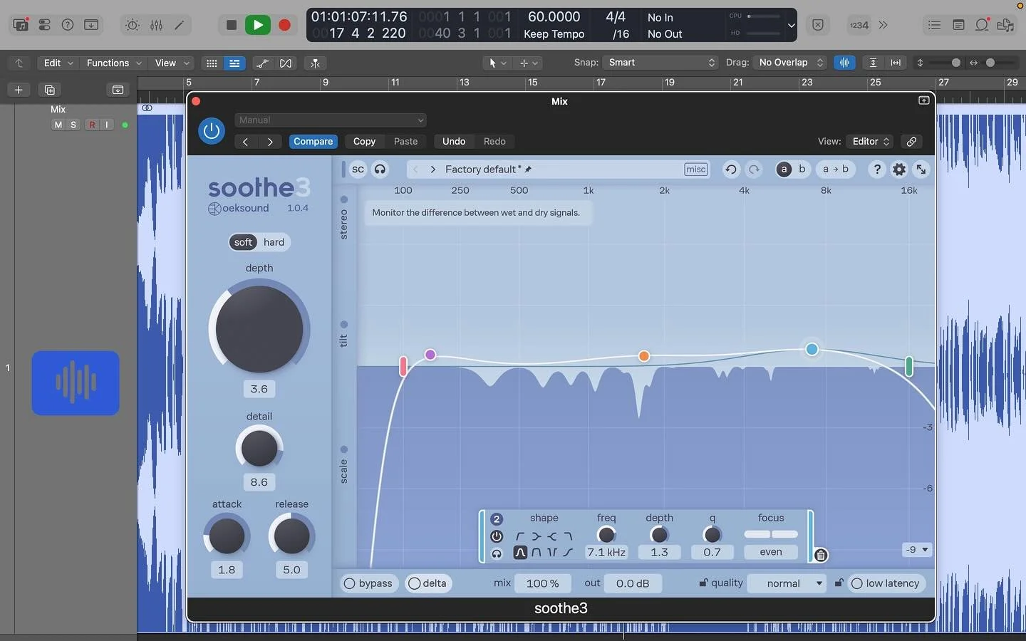 First session using @oeksound&rsquo;s Soothe 3. Sounding great on @officialshannonuk&rsquo;s latest tune!
