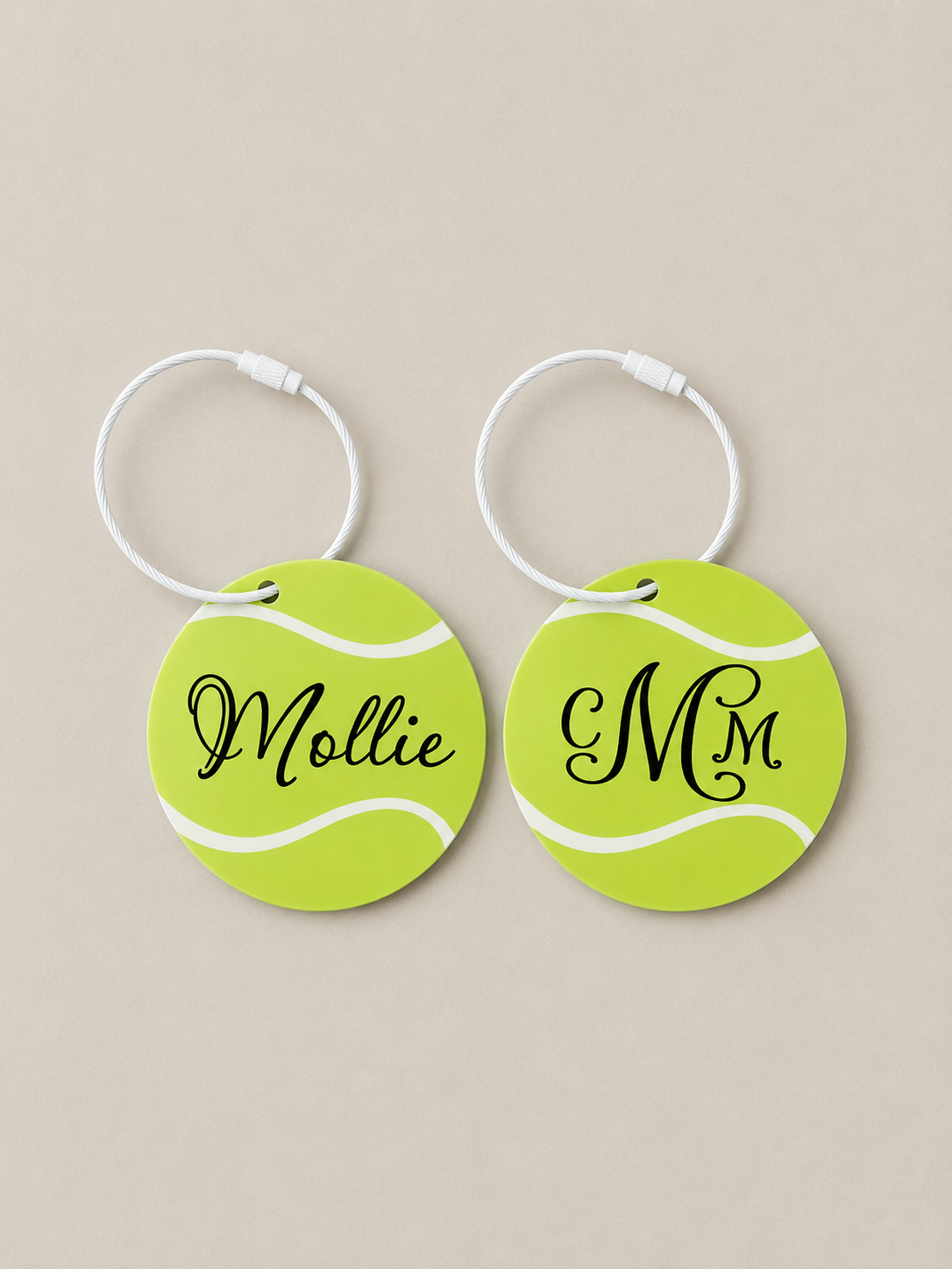 Sports Name Tag Keychain