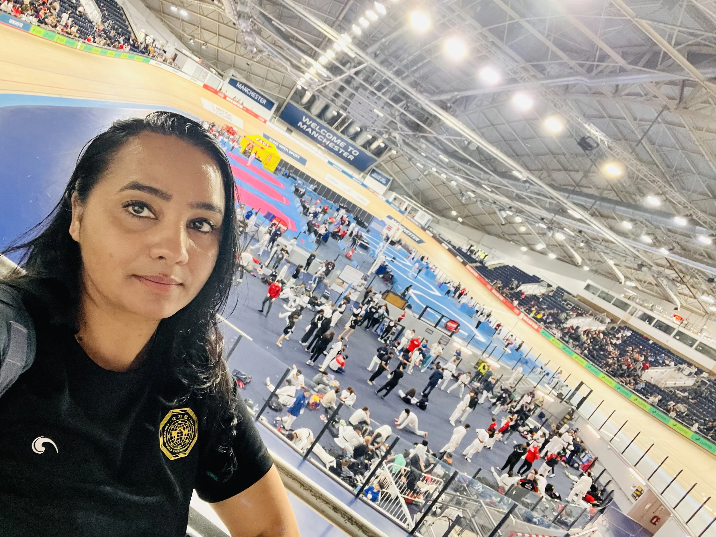 Spectating & flashing the Kukkiwon wardrobe! Manchester British TKD Competition. April 2026