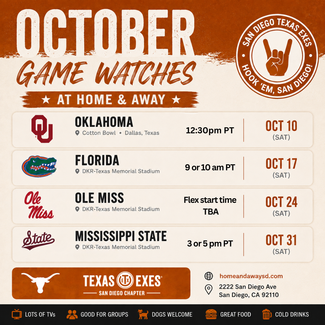 Game watch event graphic for the chapter. Social media content.