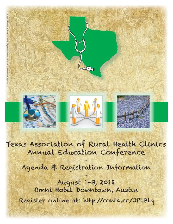 TARHC Annual Education Conference · August 1–3, 2012, Austin: agenda and registration piece.