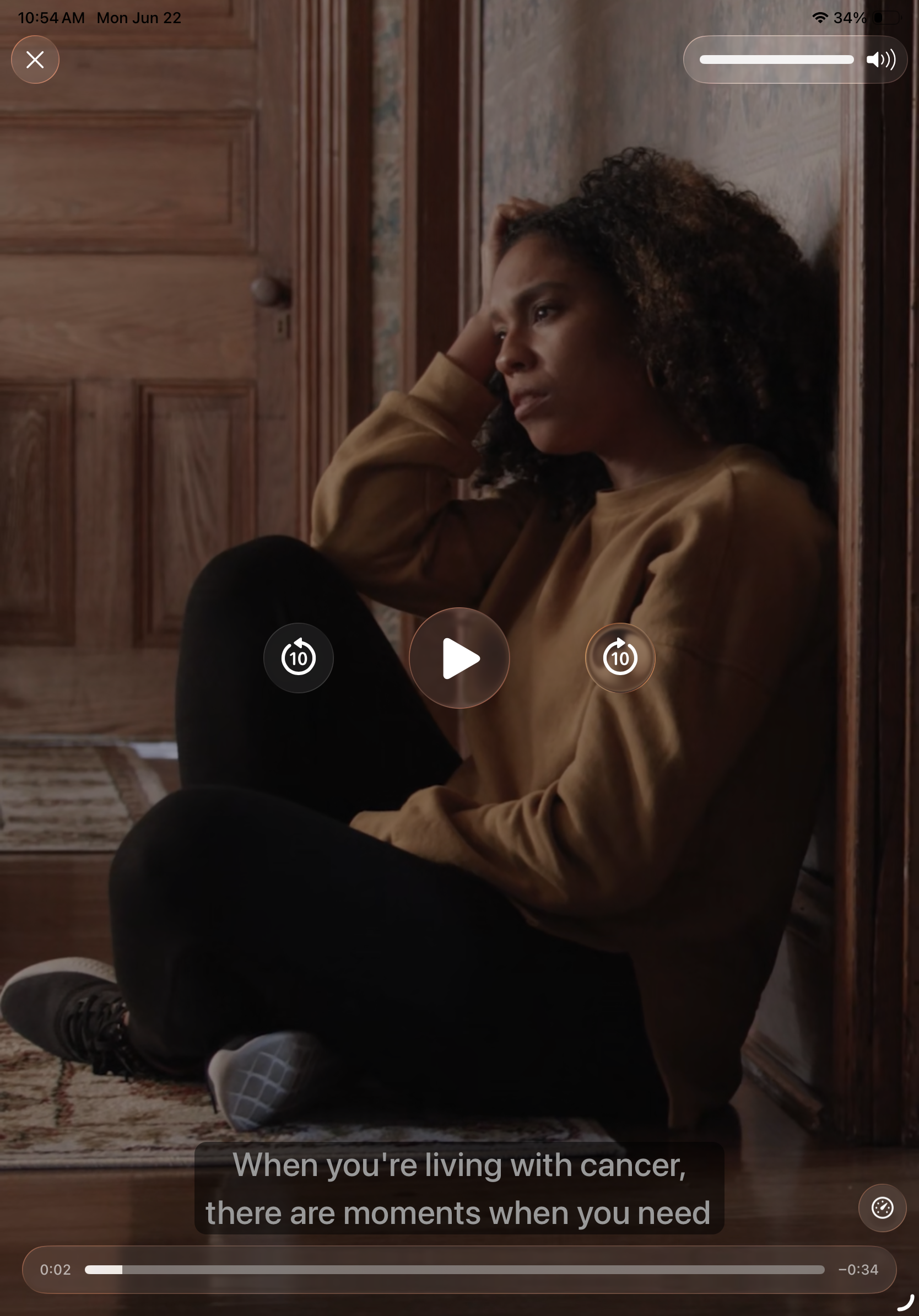 Introductory Spanish video for ACS CARES®, the American Cancer Society's free mobile app for cancer patients and caregivers. Project managed production.