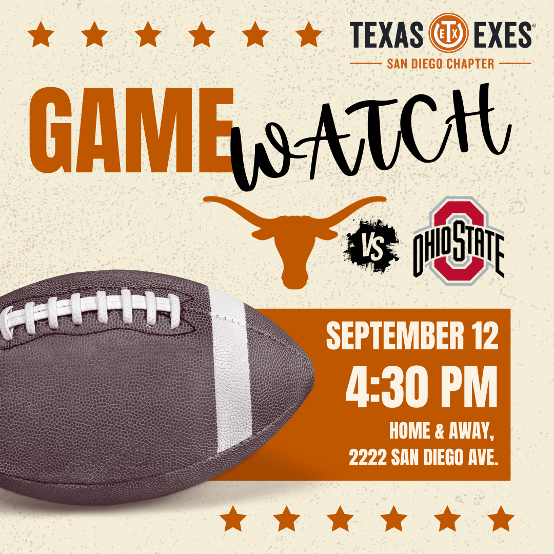 Game watch event graphic for the chapter. Social media content.