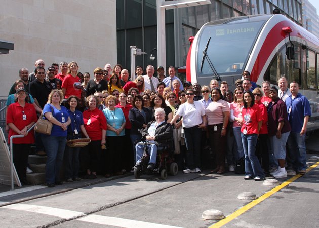 Years of work, one photo—the team that helped get MetroRail off the ground.

