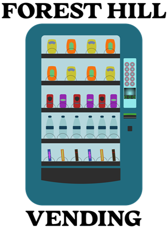 Full logo for Forest Hill Vending full service guarantee vending machines.