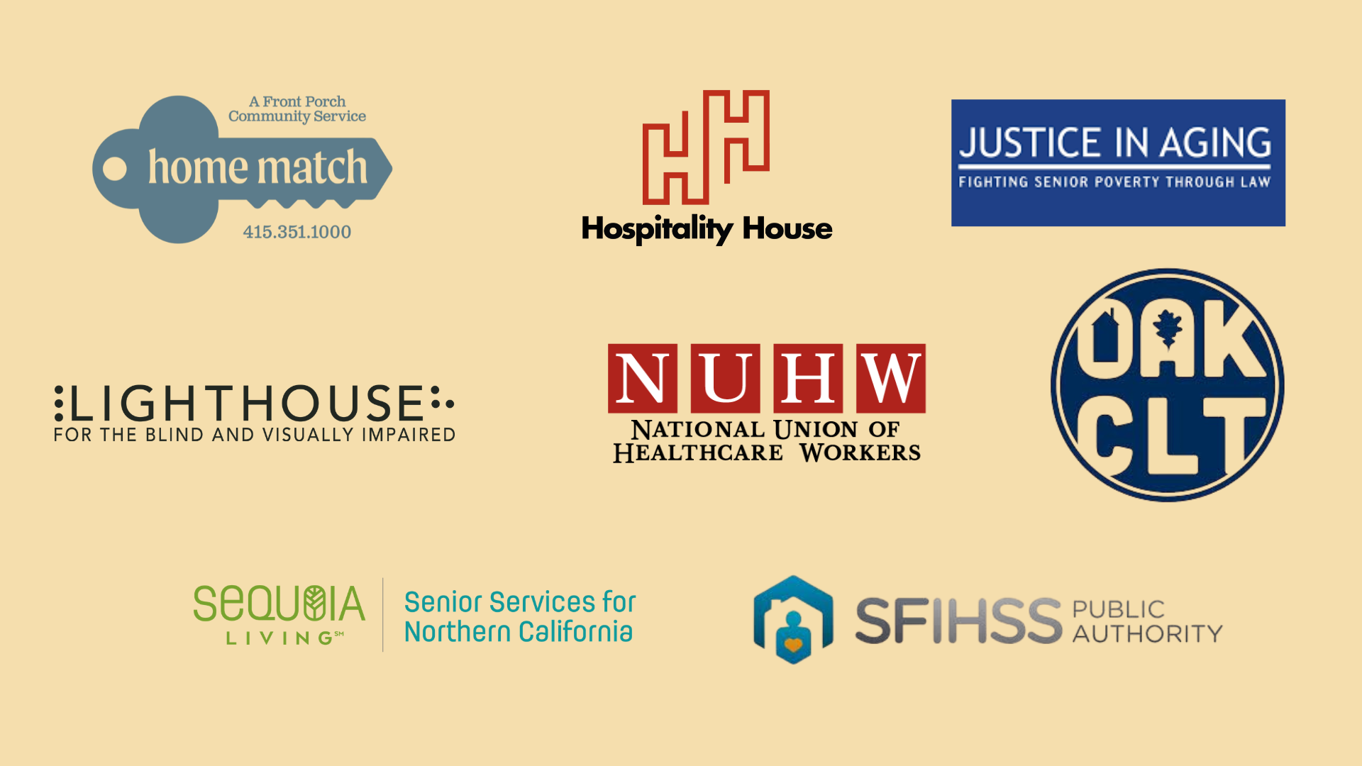 Logotipos de nuestros patrocinadores de solidaridad
