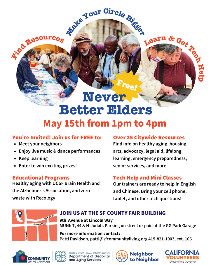 Flyer for Never Better Elders