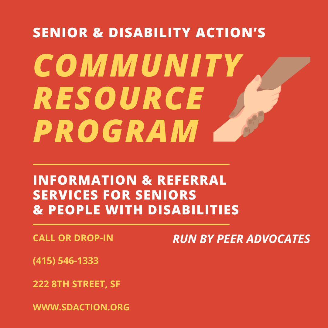 Flyer for the community resource program