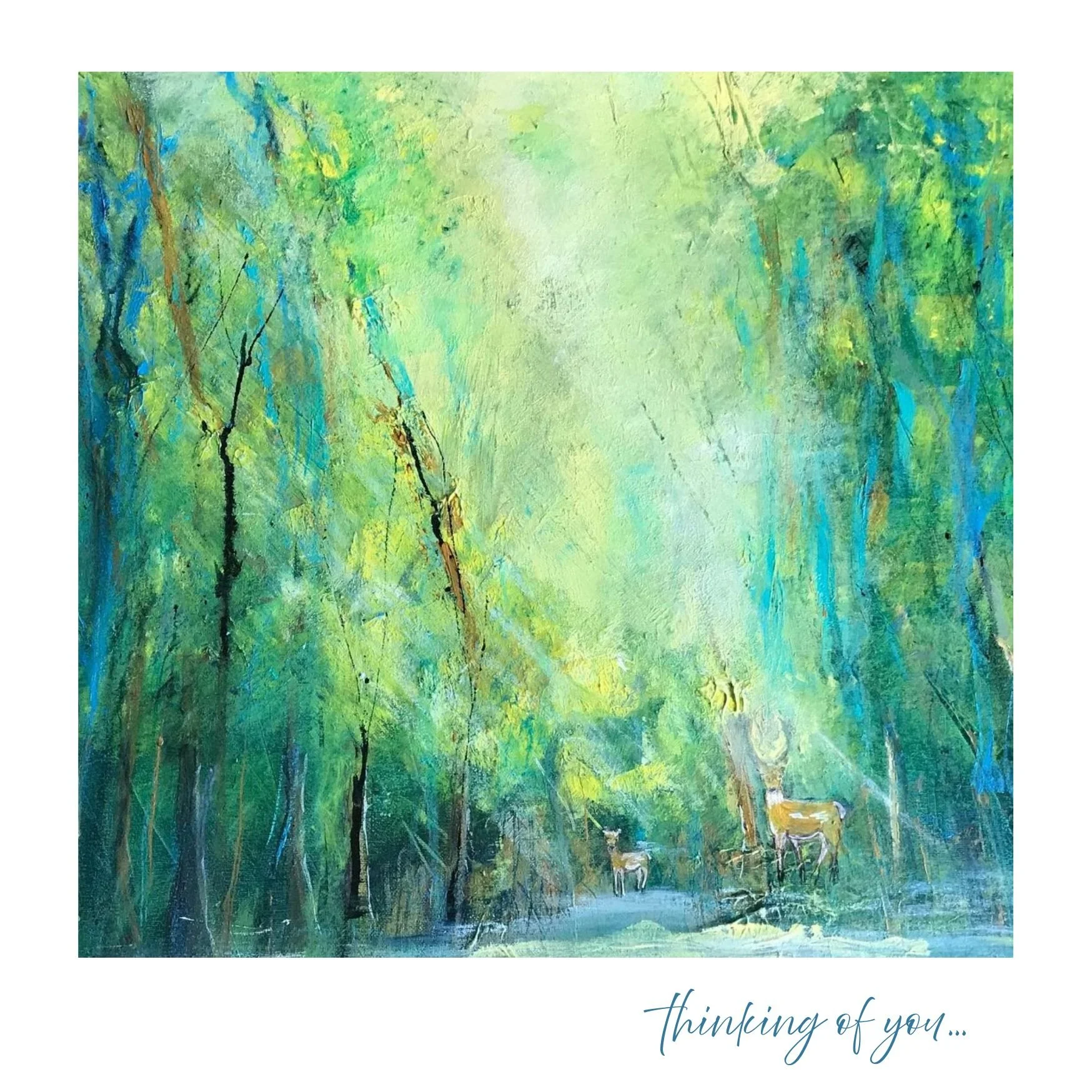 Deer Light Card
