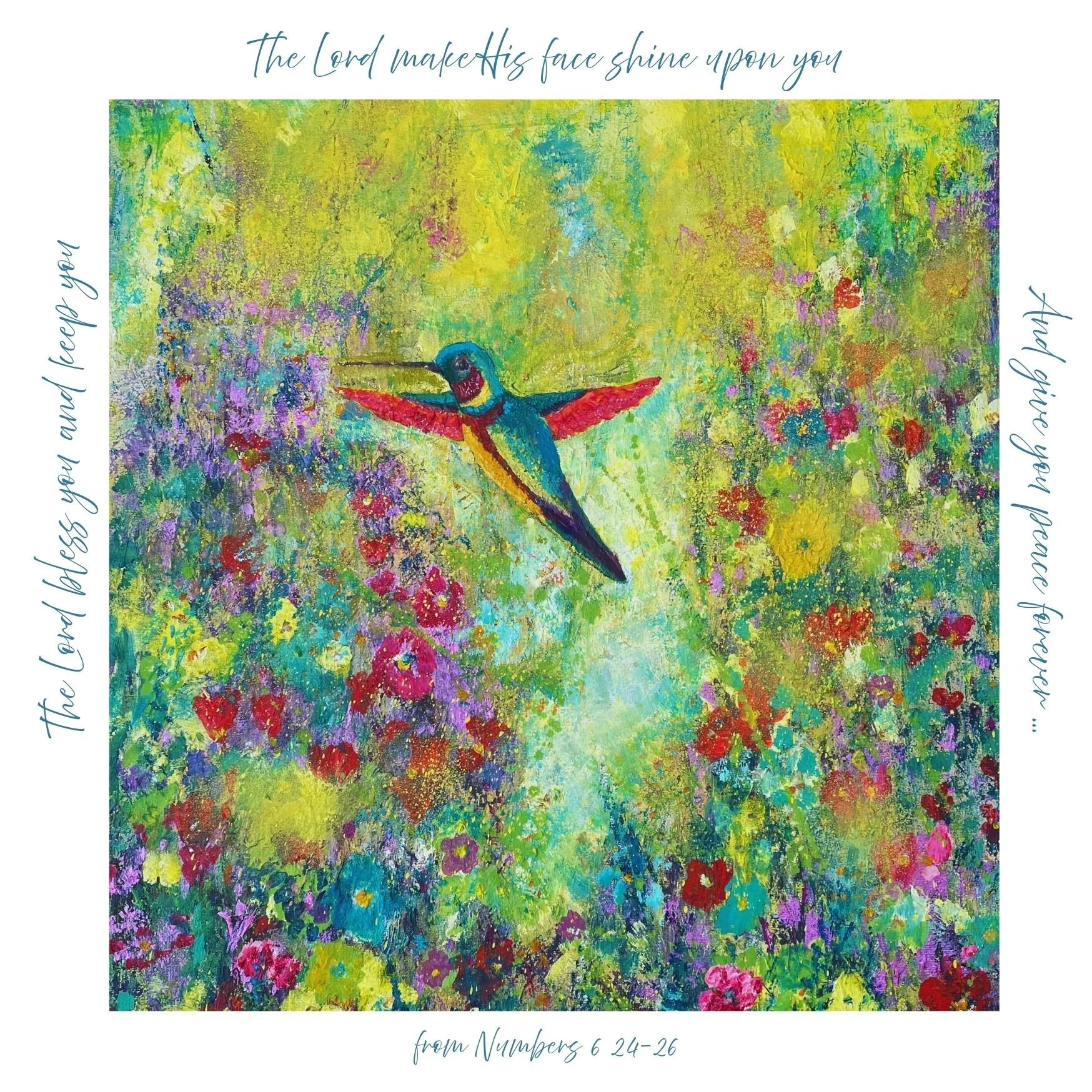 Hummingbird Blessing Card