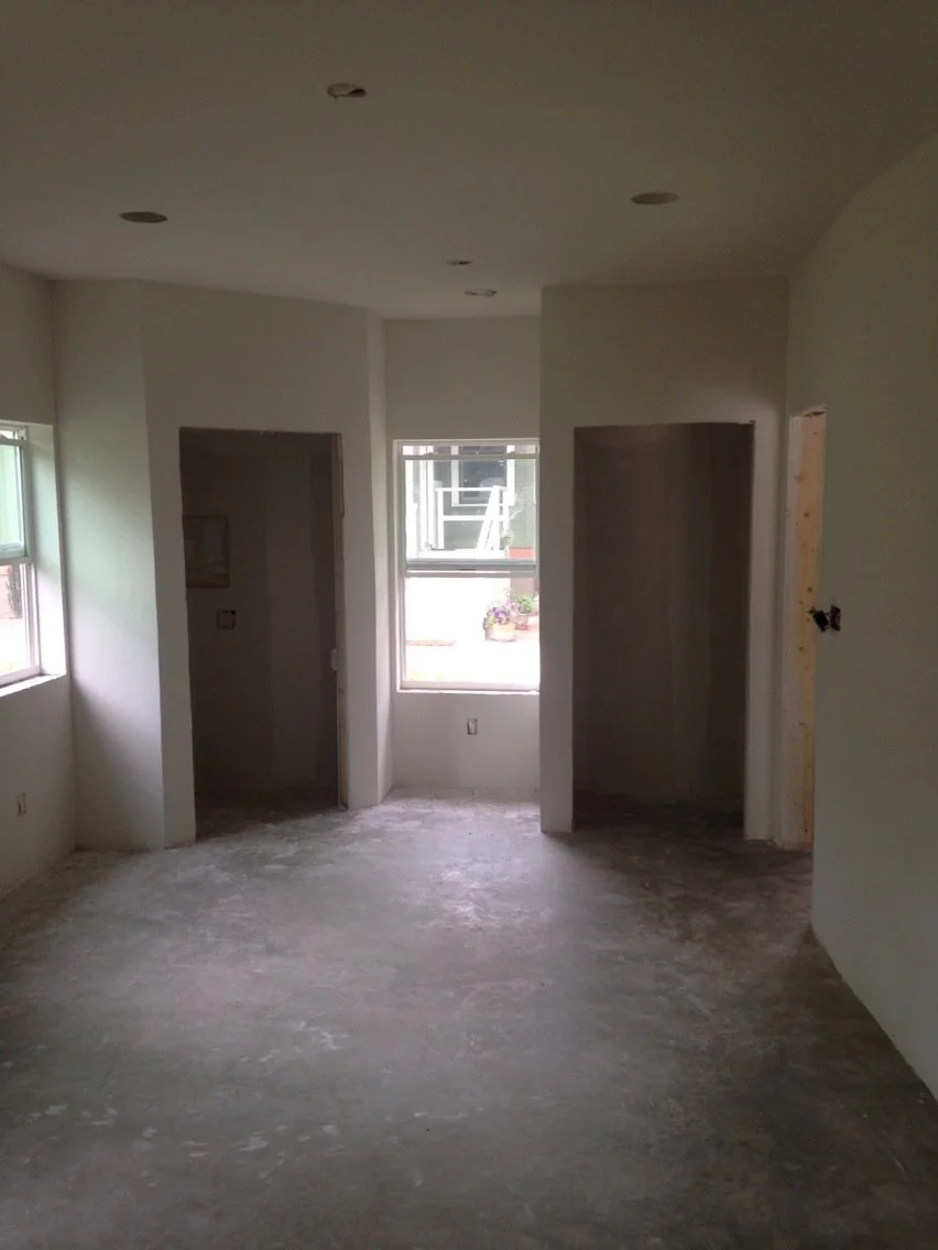 Studio 2.0 under construction after drywall and paint