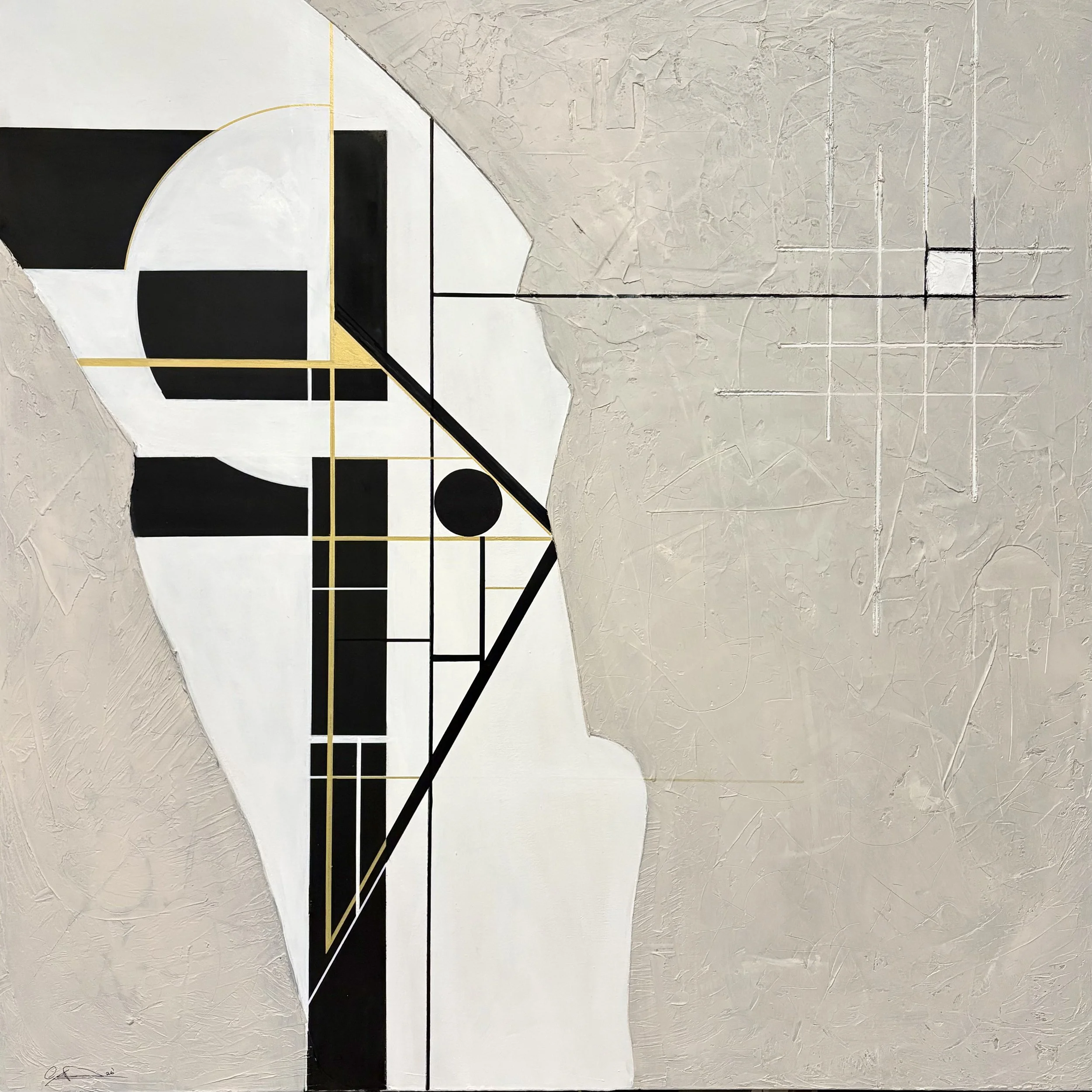 Dream II
2026
48"W x 48"H x 1.5"D
Texture/Acrylic on canvas