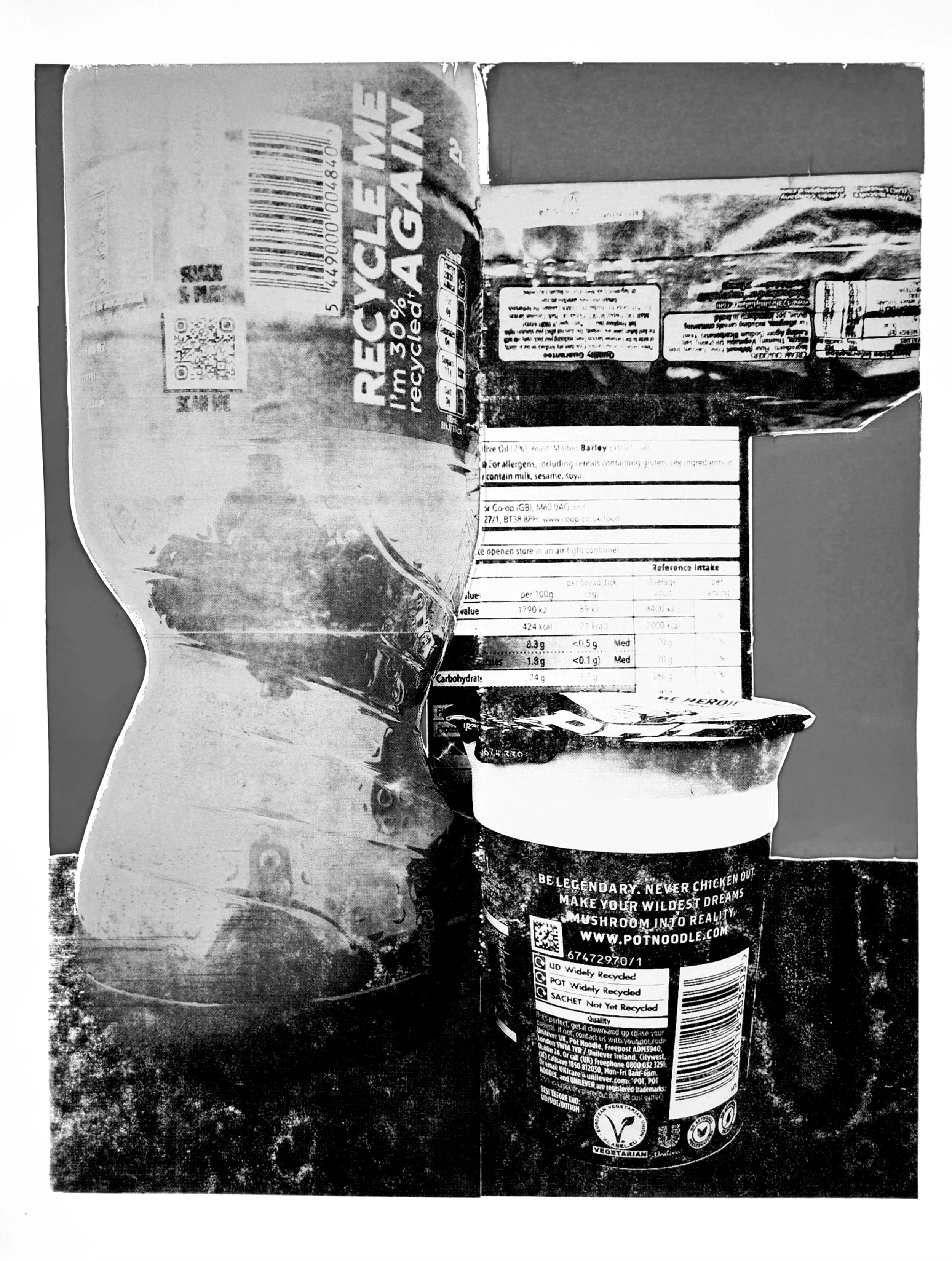No.3: 2023. Acrylic Screenprint on A2 Card Paper.