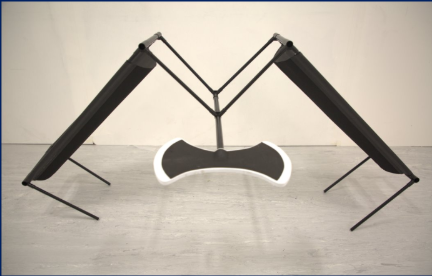 Arachnid (front), 2025. Found material sculpture - 59.4 x 28.5cm.