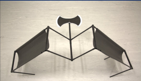 Arachnid (back), 2025. Found material sculpture - 59.4 x 28.5cm.