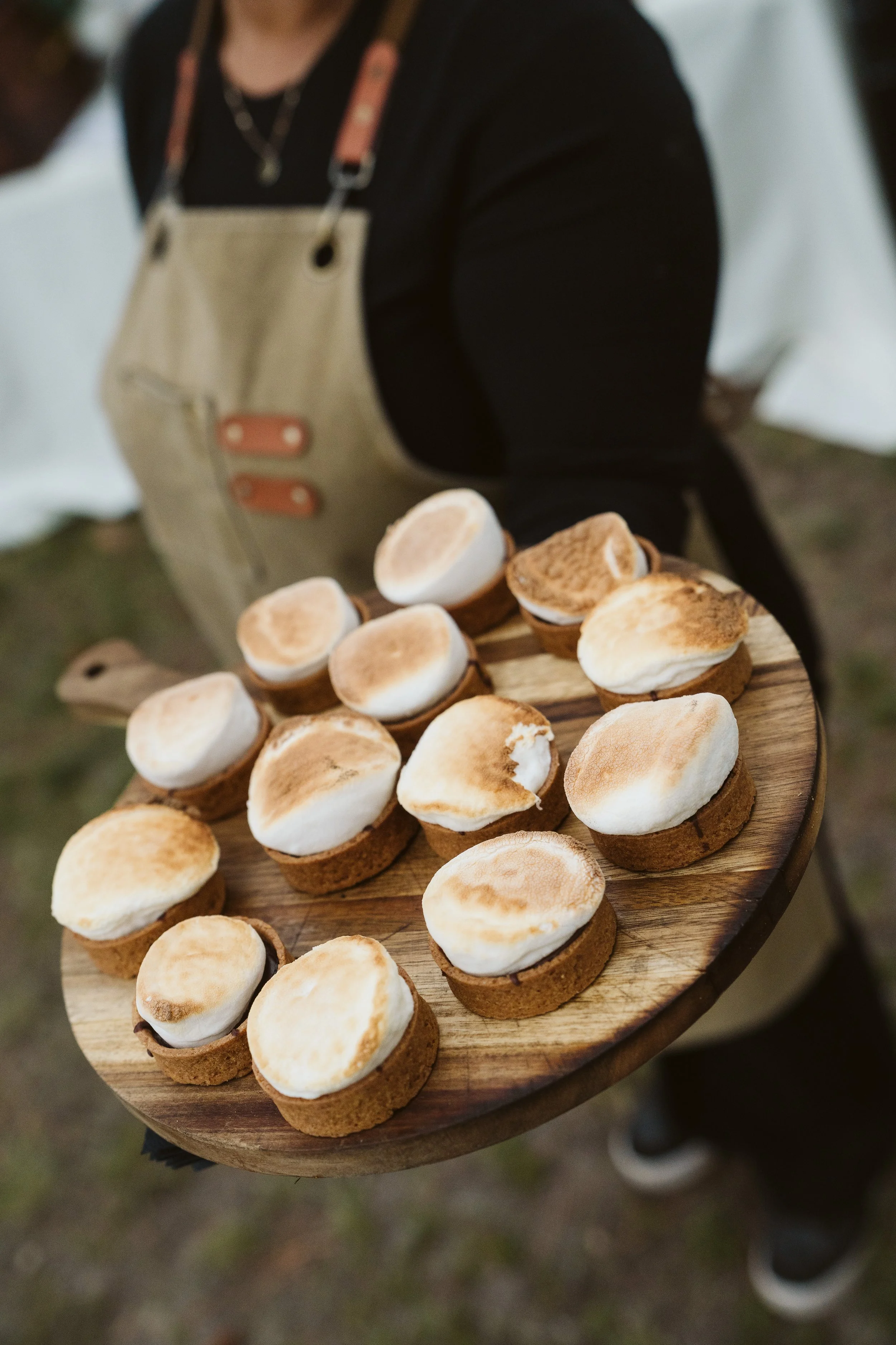 In-house desserts for wood-fired wedding catering by Wildfire Cuisine Co.
