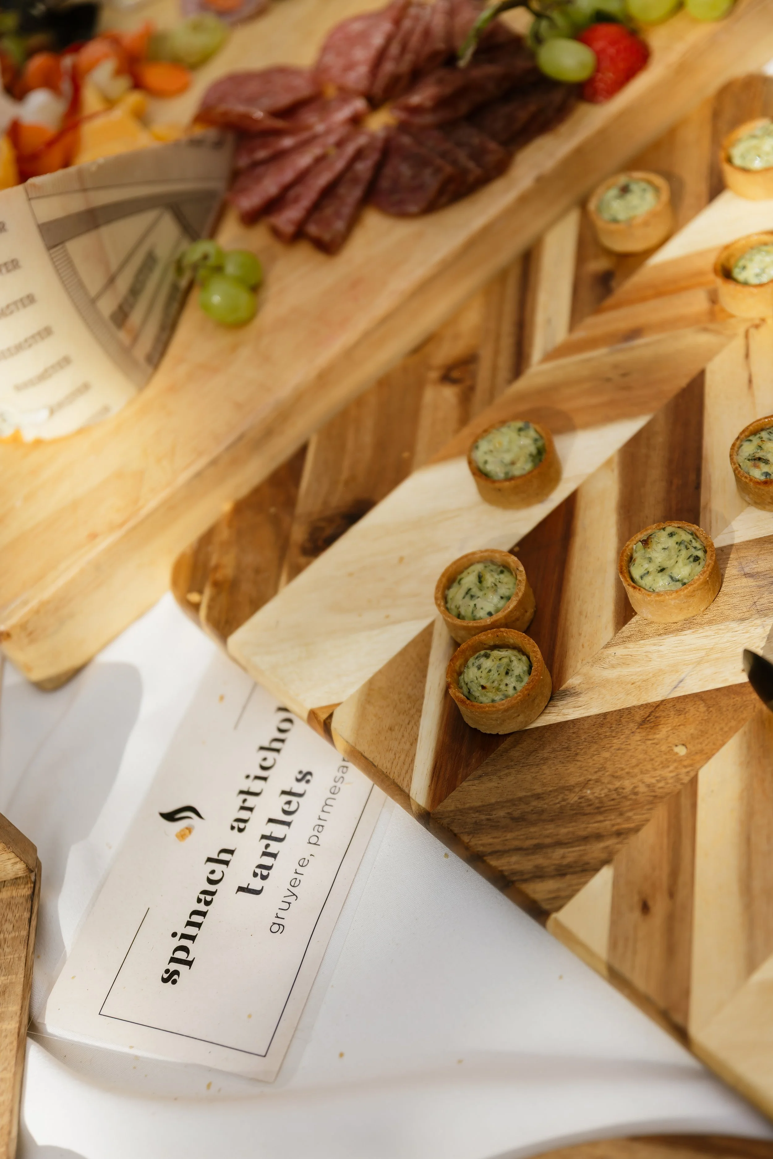Wood-fired wedding catering buffet in Denver by Wildfire Cuisine Co.
