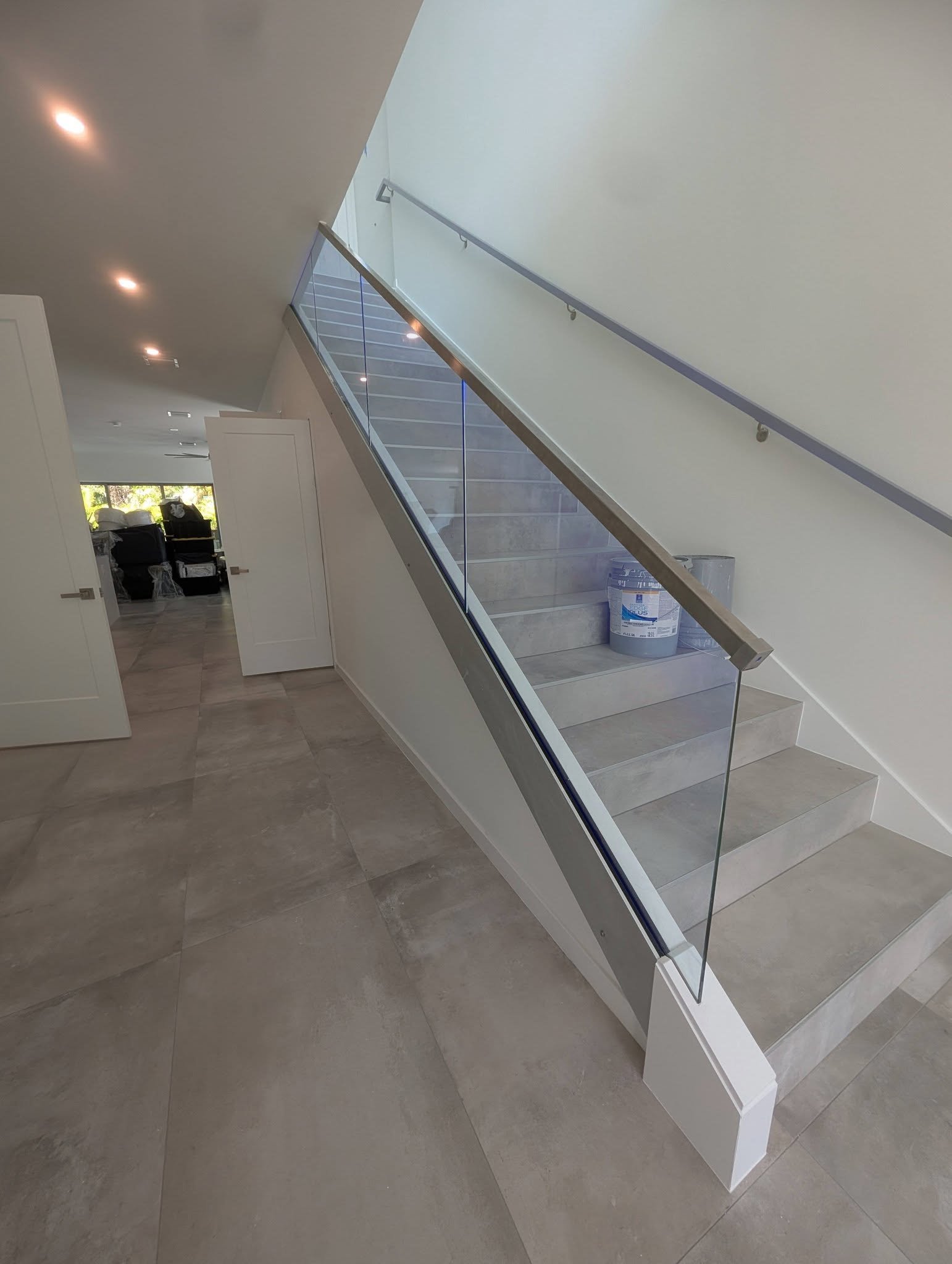 Glass handrail stairs entryway - LIGHT ENHANCED.jpg