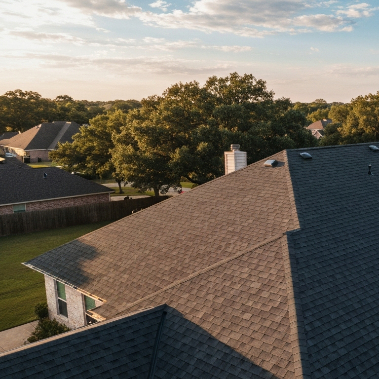 Large Louisiana home featuring FORTIFIED architectural shingle roof designed for hurricane durability, wind resistance, and insurance savings benefits.