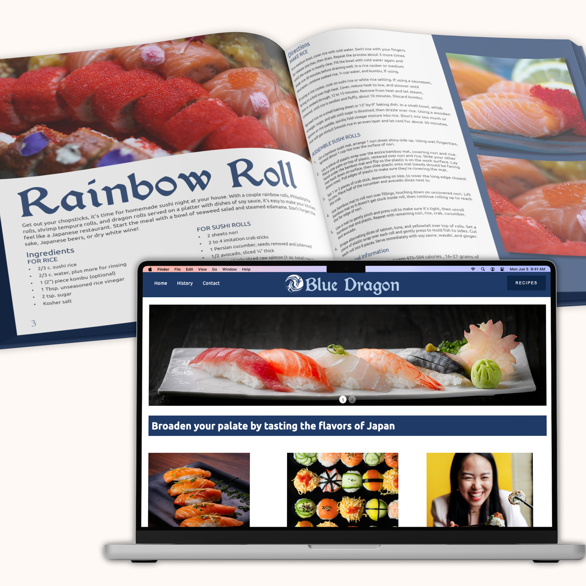 Blue Dragon Cookbook and Website
