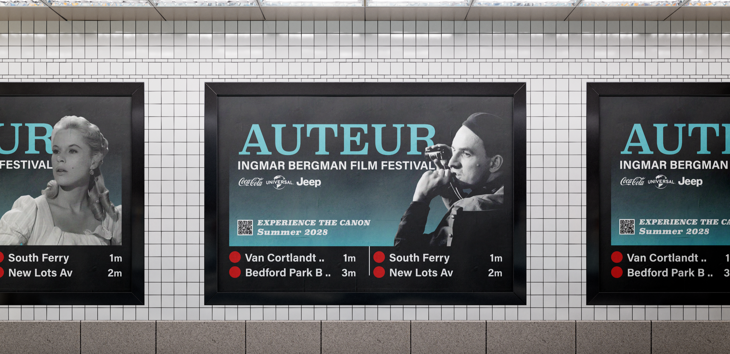 Auteur Film Festival Ingmar Bergman urban transit panel ads