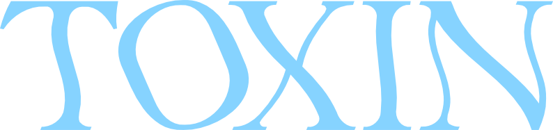 Toxin energy drink blue logo