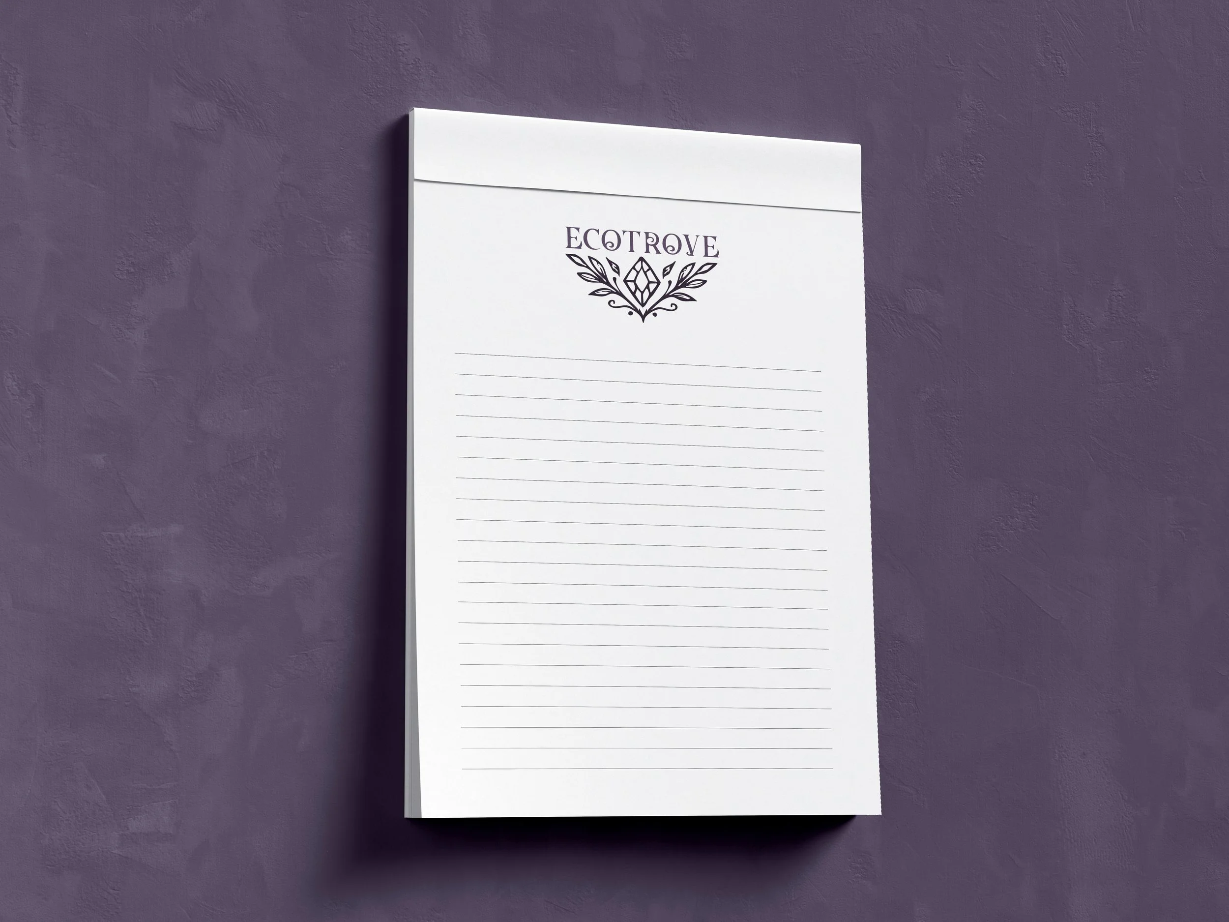 Ecotrove white notepad