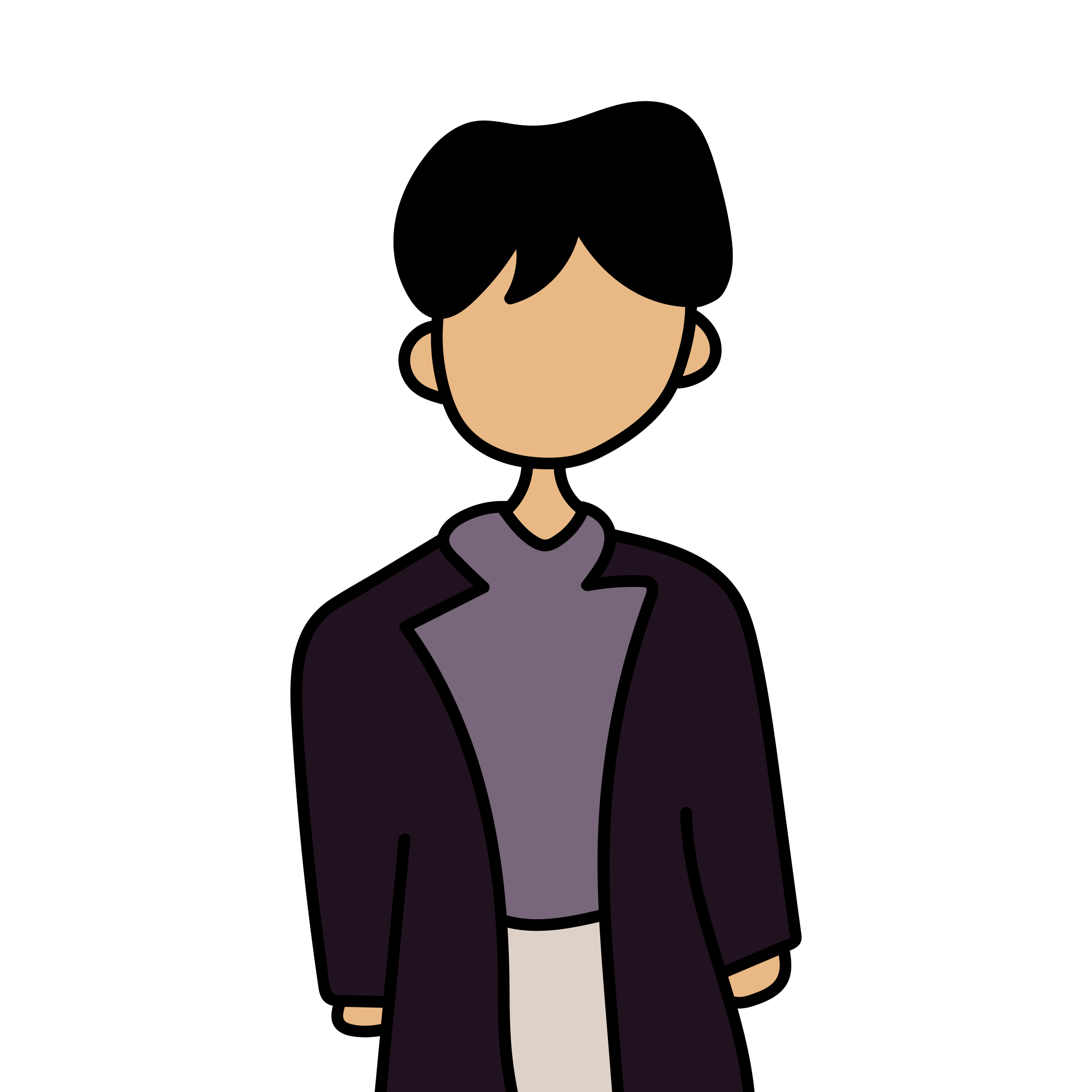 Black haired man. Persona of Bryson