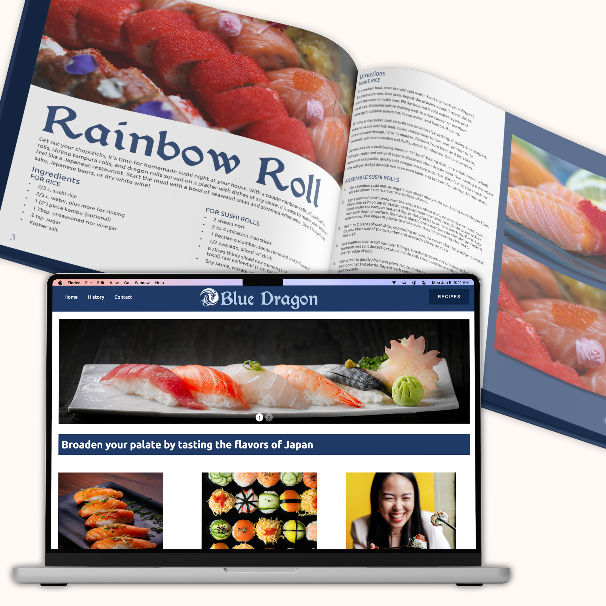 Blue Dragon Cookbook and Website
