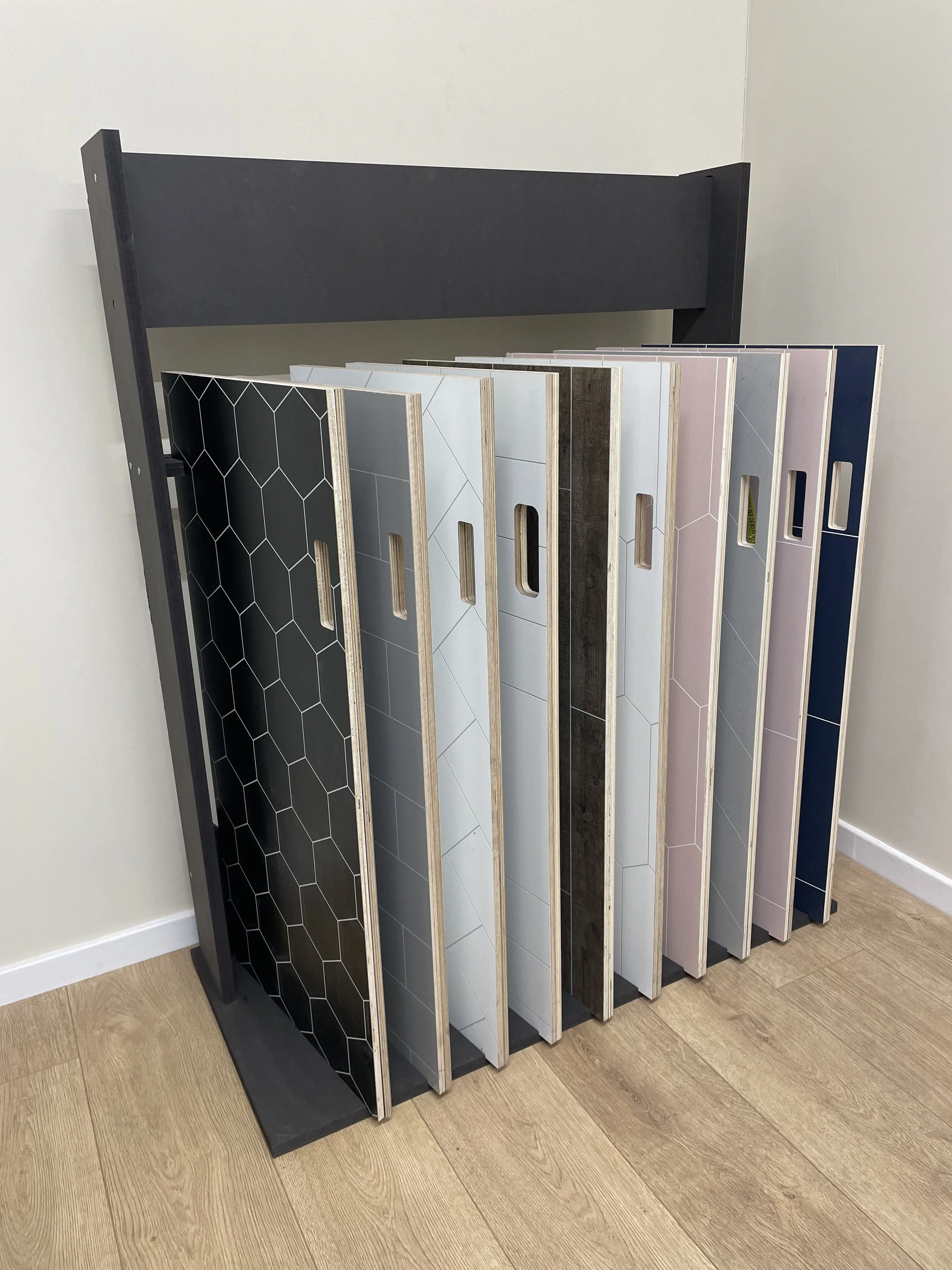 Flooring/shower panel display stand