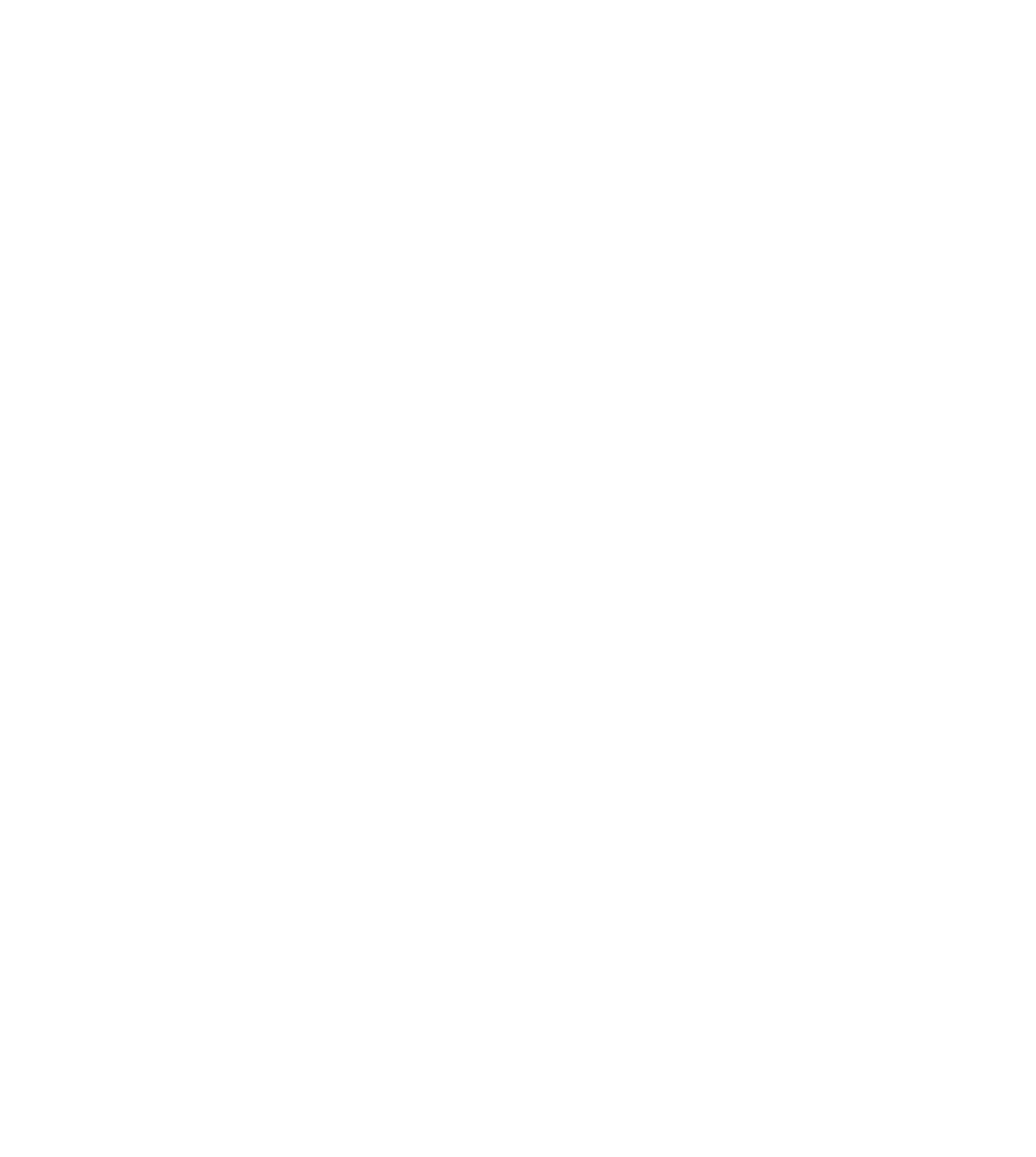 Black and white silhouette of a maple leaf with irregular edges.