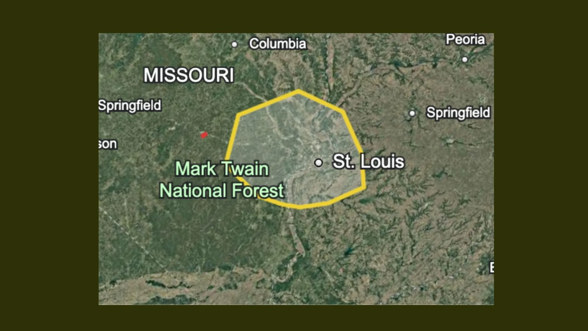 Map showing WarnView, an STLWC service.