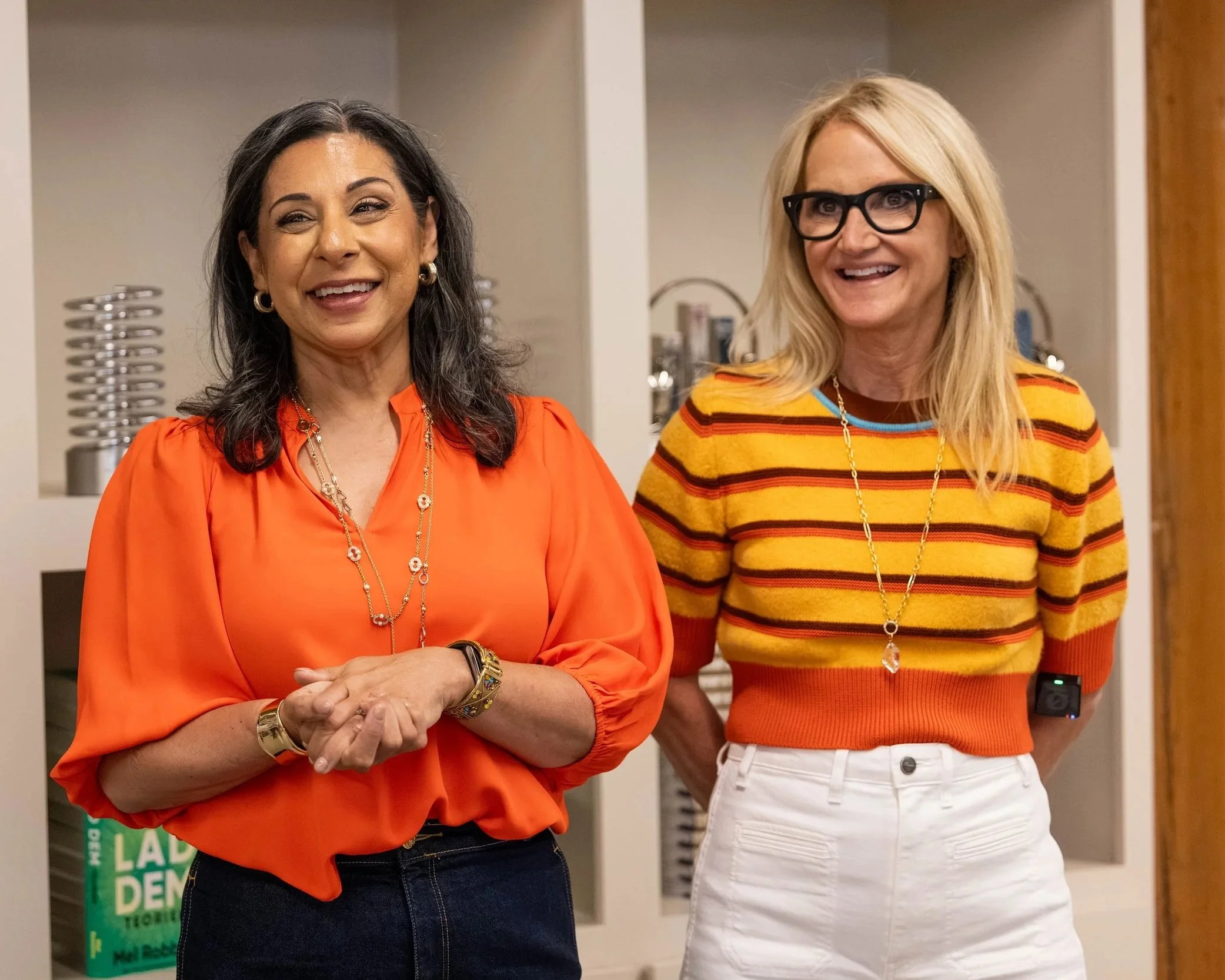Dolly Chugh and Mel Robbins side by side