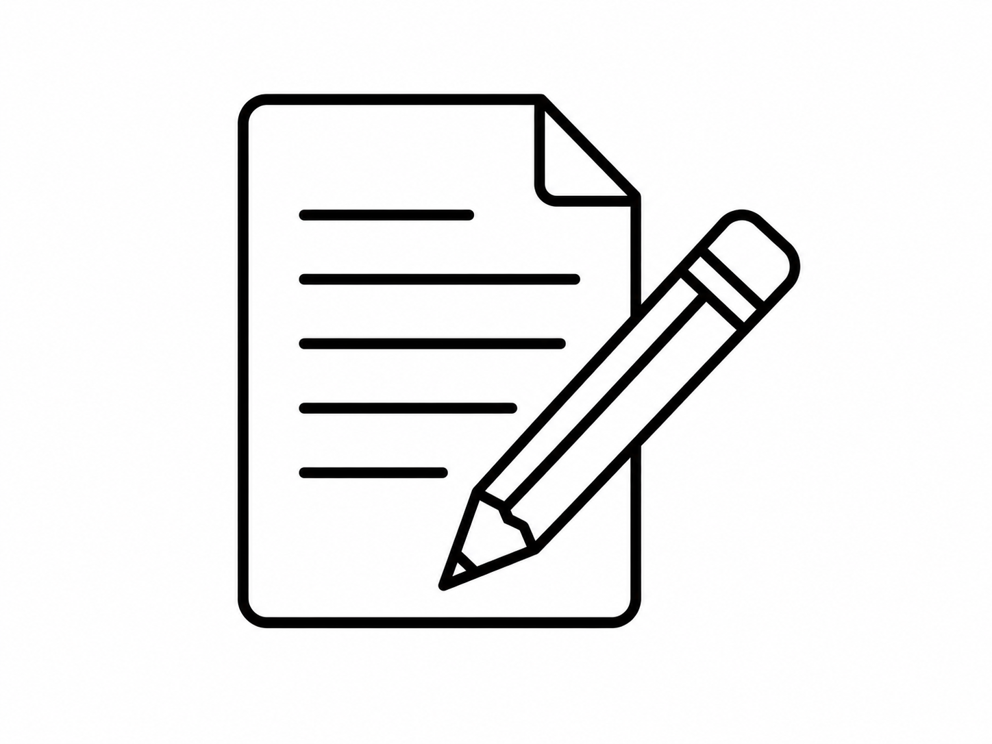 Icon - form and pencil