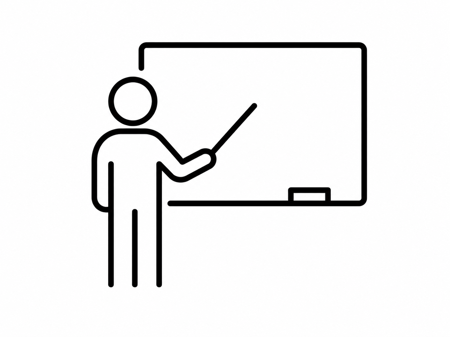 Icon - professor at whiteboard