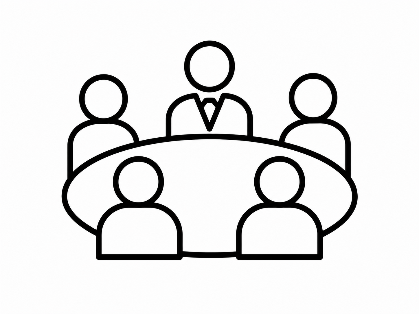 Icon - people sitting around a table
