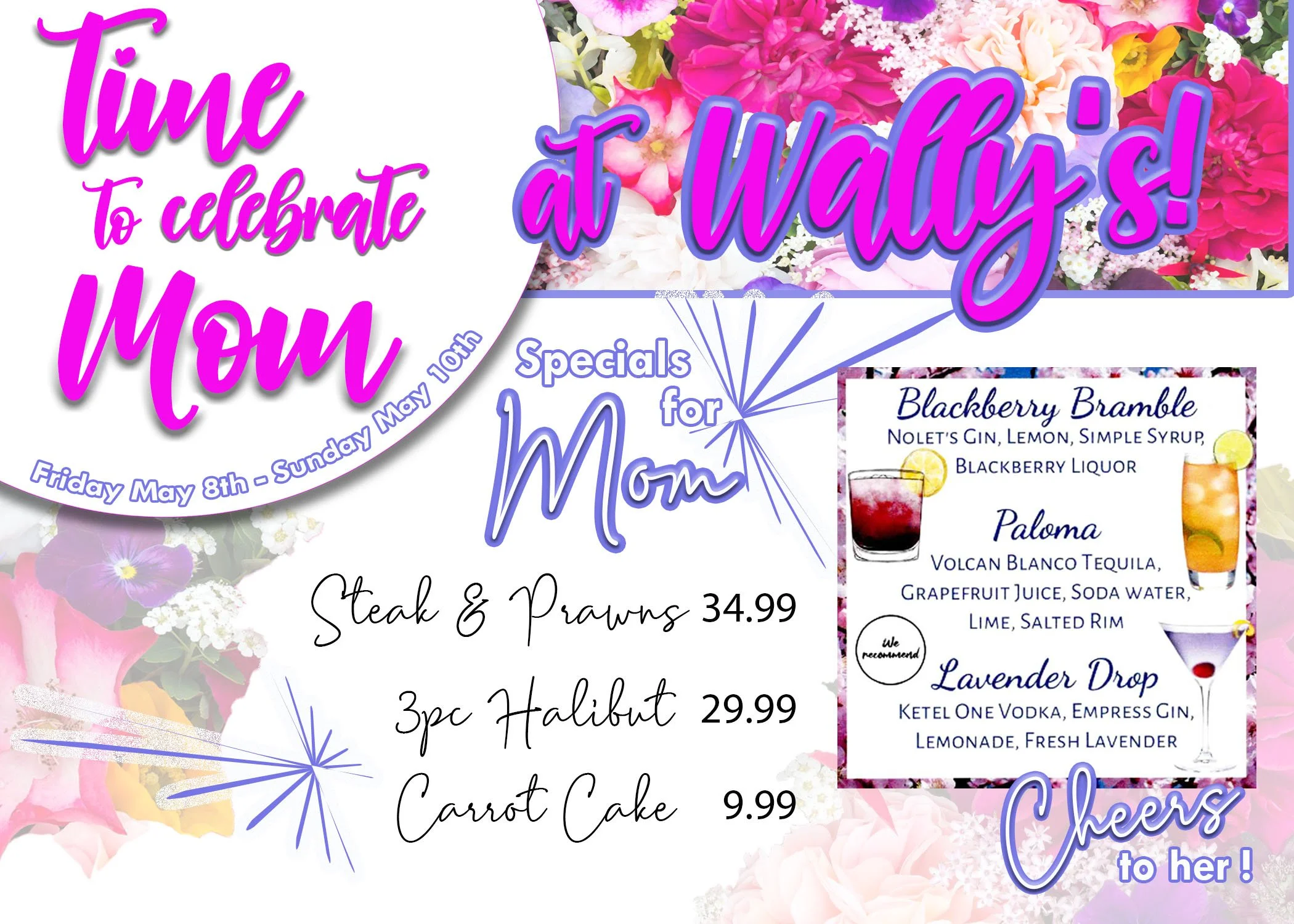 Join us this weekend to celebrate MOM and how amazing she is!🌸❤️💯