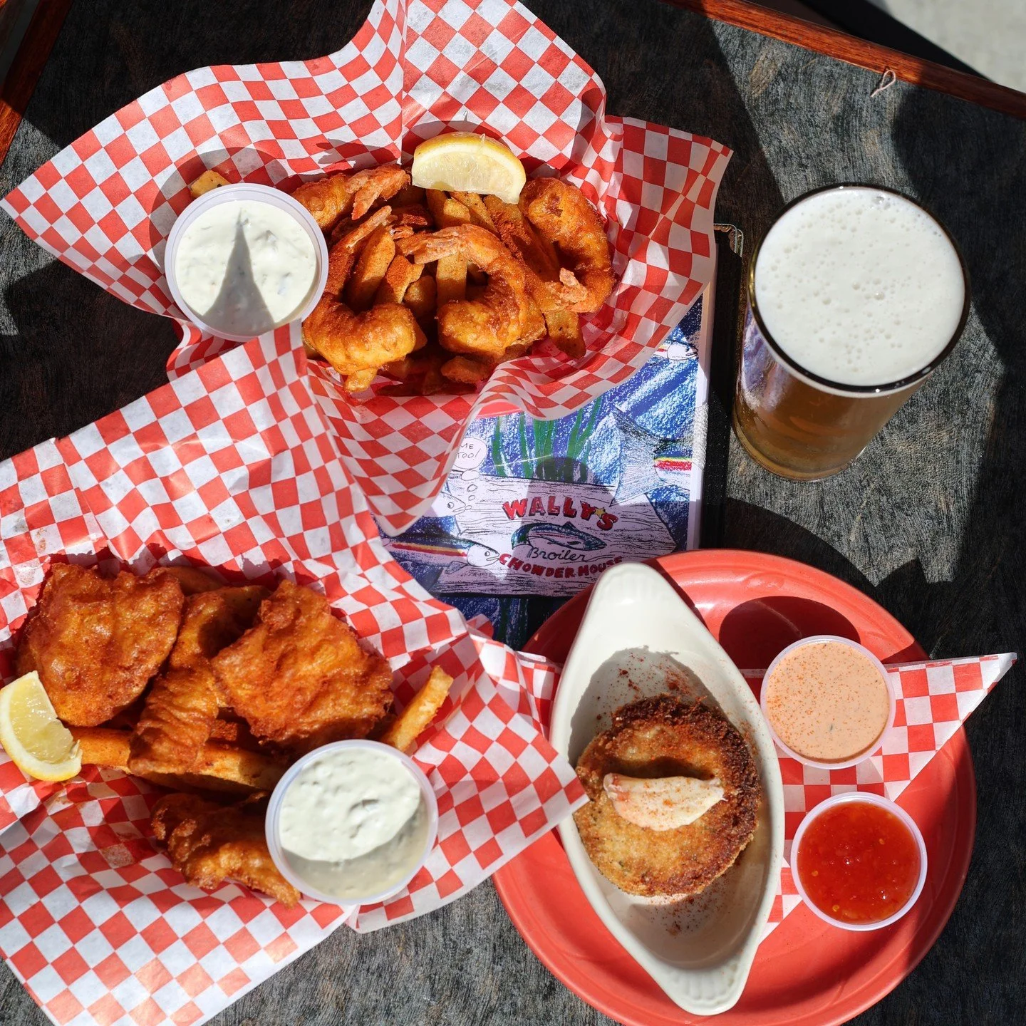 NEW CAJUN CREATIONS 🎣🌶️ 

Head on into Wally's this week and try out our NEW Cajun Specials! 

🦀 Cajun Crab Cake: a generously portioned crab cake seasoned with bold Cajun spices and pan seared to a golden crust

🍤 Cajun Prawns &amp; Cod: everyon
