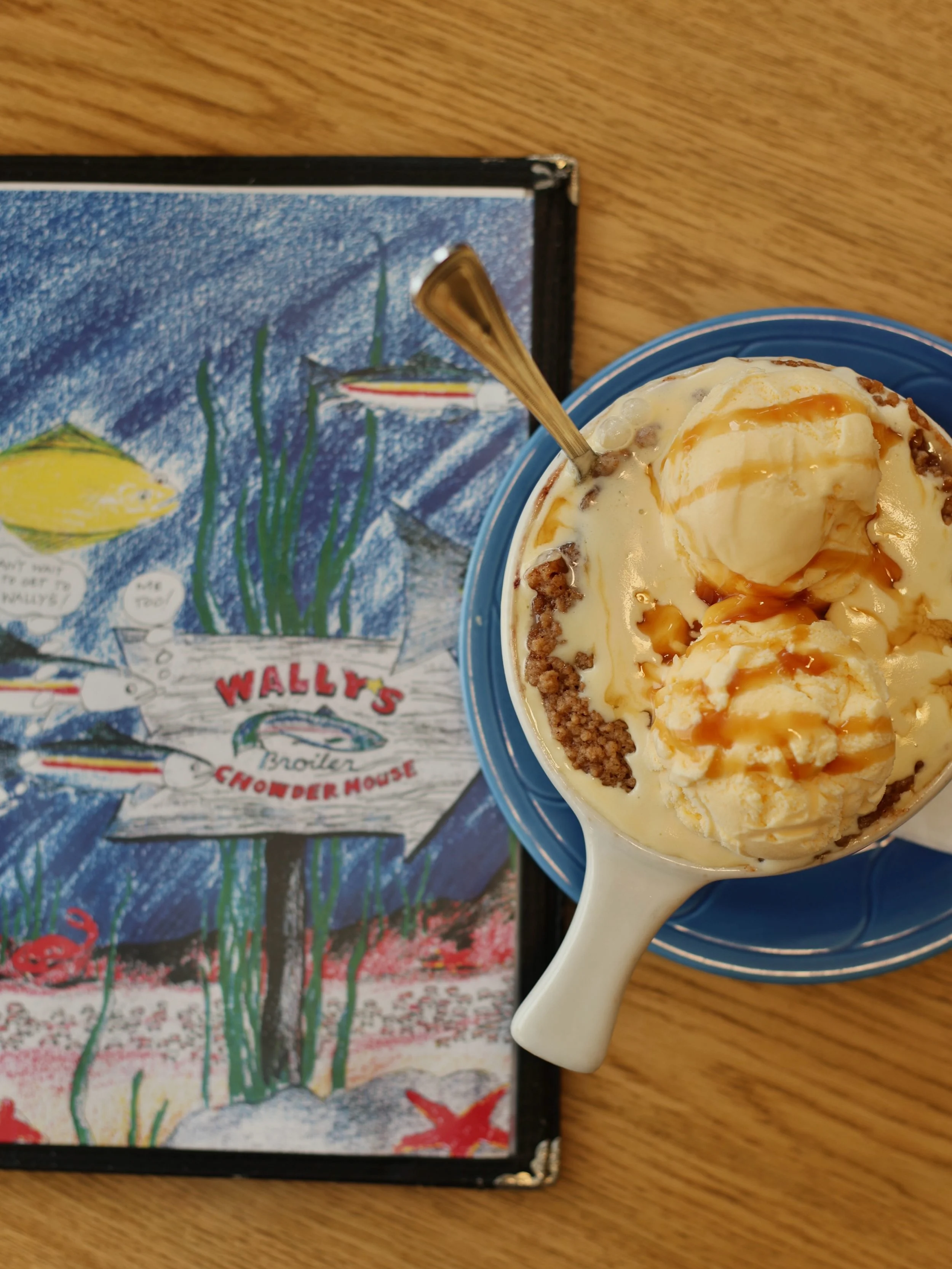 We do specialize in fish, but we have amazing desserts, too!

Wally&rsquo;s desserts are homemade in our kitchen &amp; are worth every single bite. Try our Seasonal Fruit Crisp for a sweet palate cleanser after you enjoy your dinner!

#wallyschowderh
